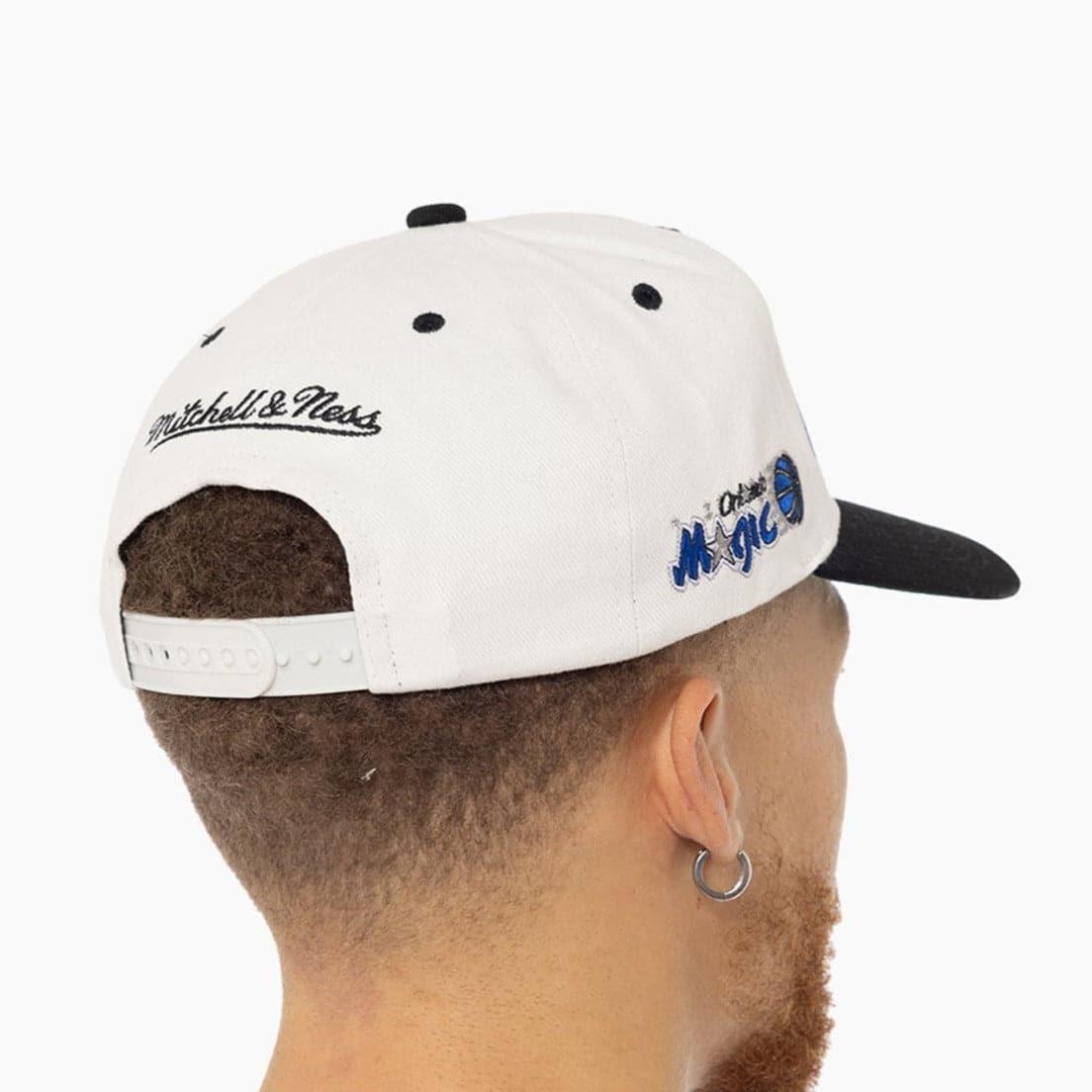Mitchell And Ness Caps Orlando Magic Mitchell & Ness NBA HWC Script Deadstock Snapback Hat - Off White