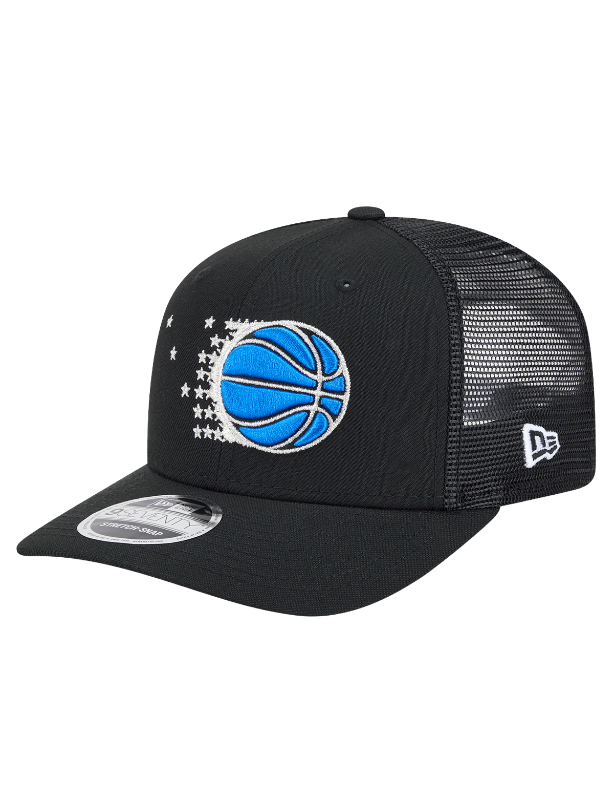 New Era Caps Orlando Magic New Era NBA HWC 9SEVENTY Trucker Stretch Snapback Hat - Black