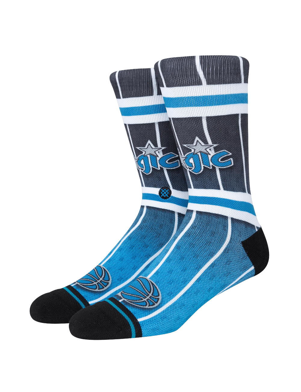 Stance Socks Large (9-12 US) Orlando Magic Stance NBA HWC Throwback Grade Crew Socks