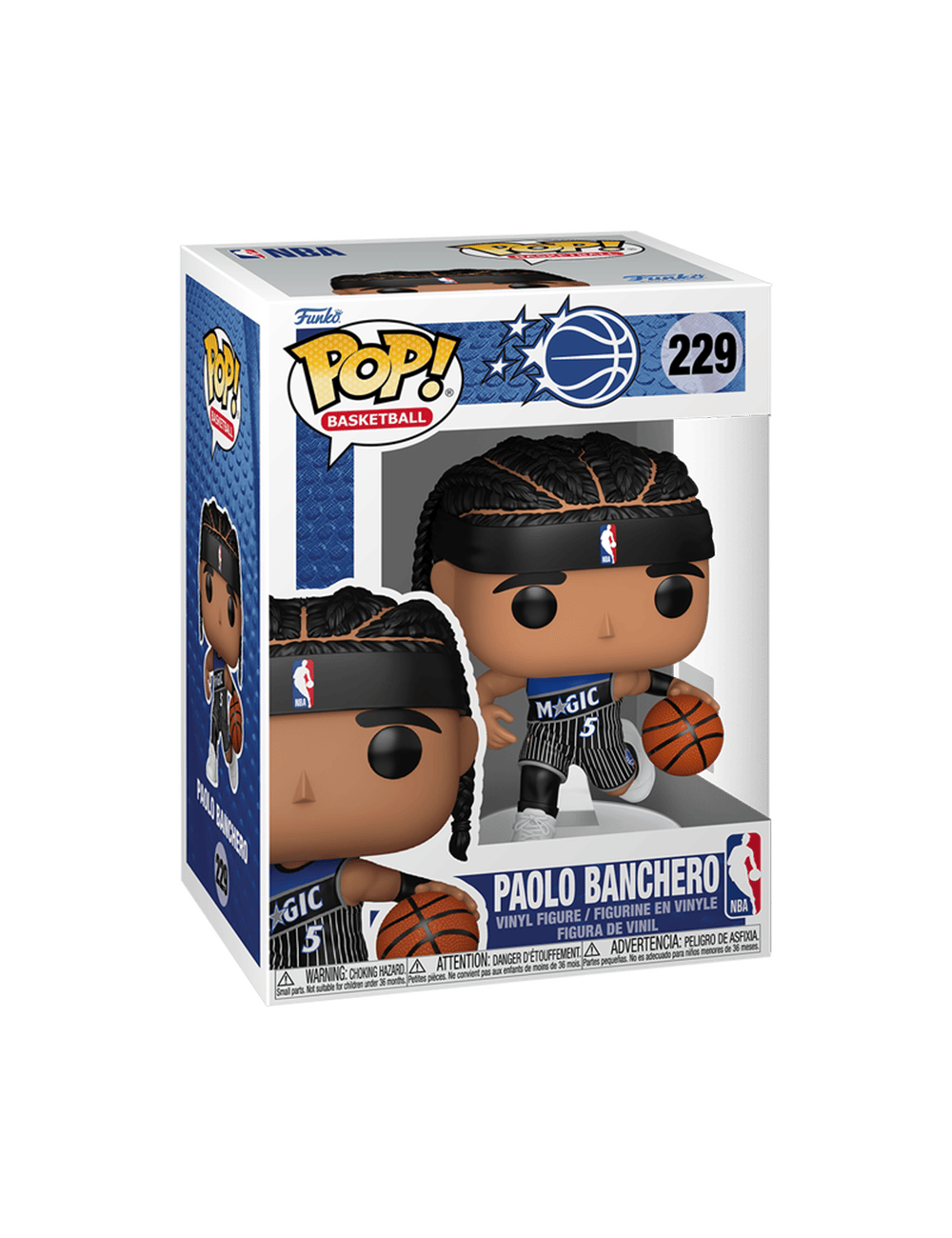 Funko Figures Paolo Banchero Orland Magic Funko NBA Icon Vinyl Pop Figure - 229
