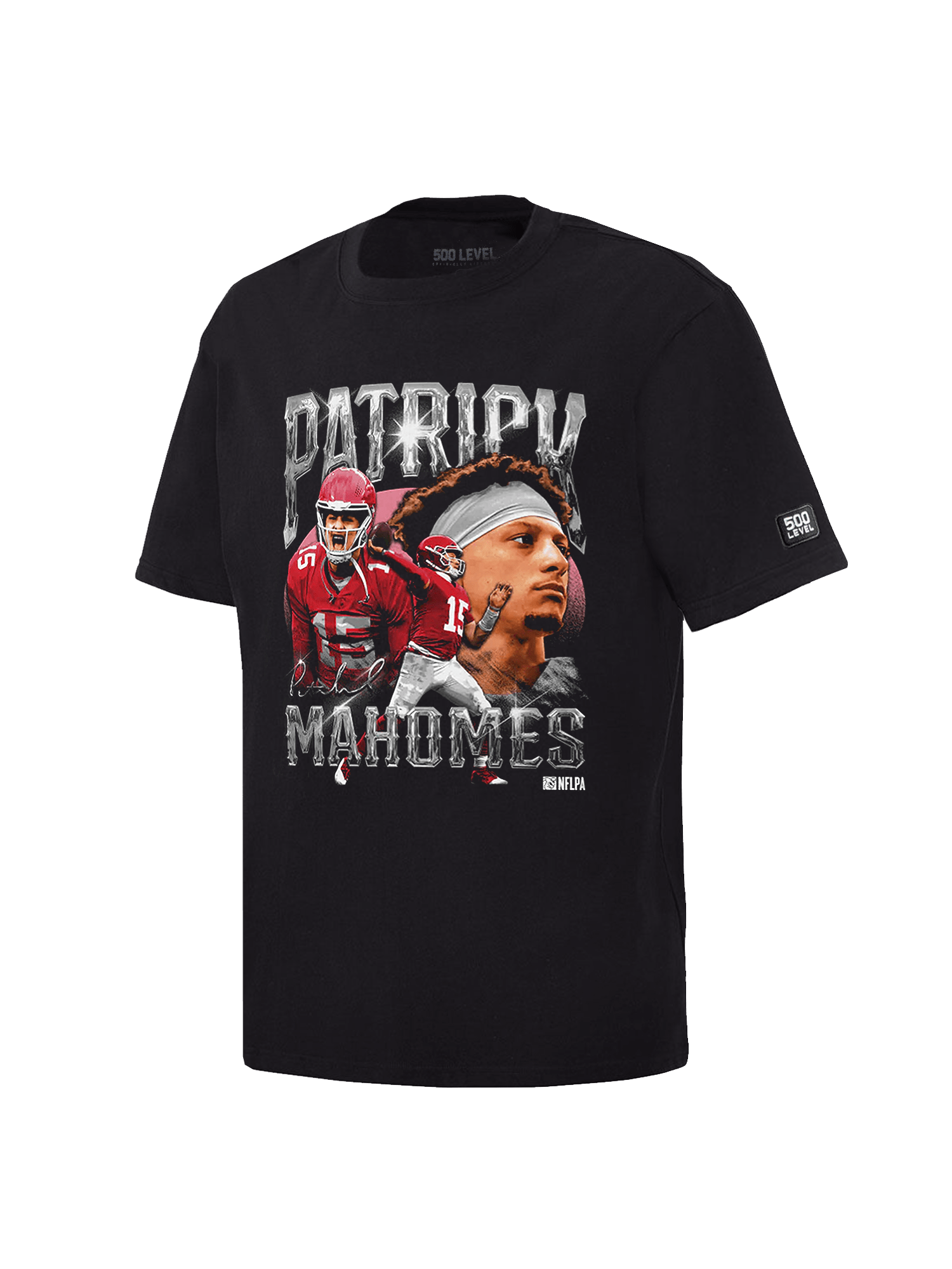 500 Level T-Shirts Patrick Mahomes Kansas City Chiefs 500 Level NFL Homage T-Shirt - Black