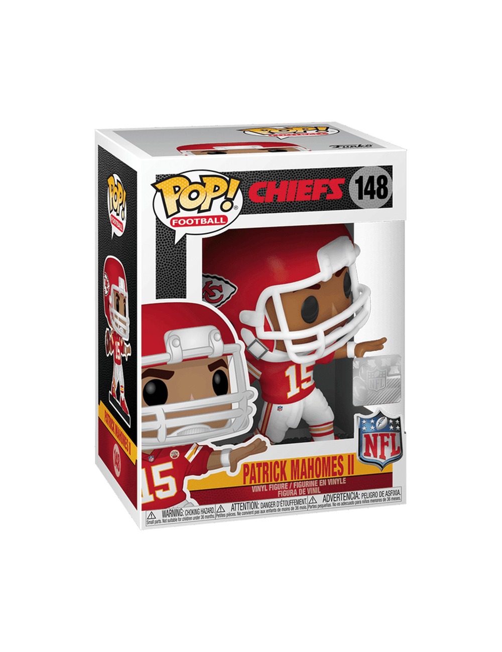 Funko Figures Patrick Mahomes Kansas City Chiefs Funko NFL 148 Pop Vinyl Figure - Red