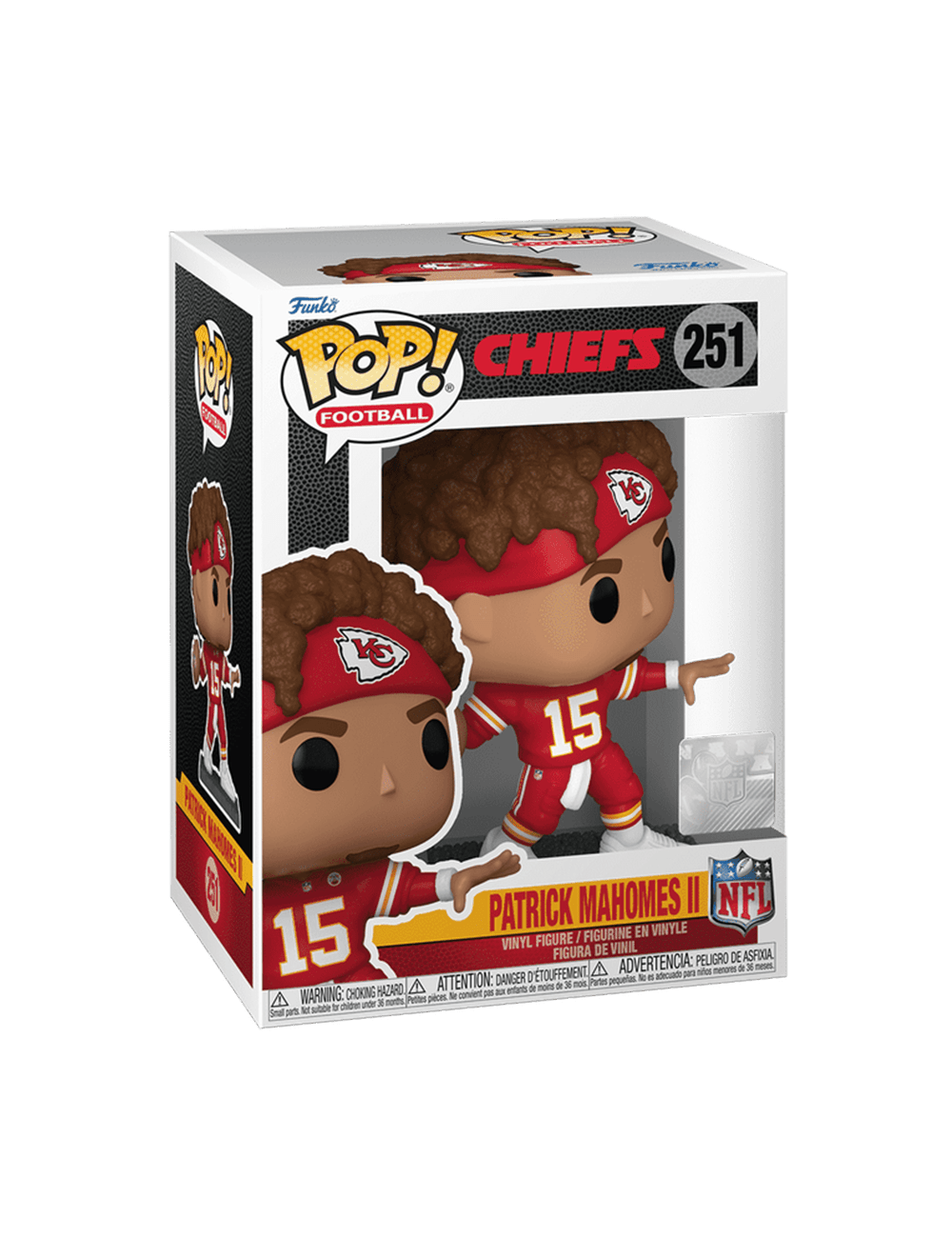 Funko Figures Patrick Mahomes Kansas City Chiefs Funko NFL Pop Vinyl 251 Figure - Red