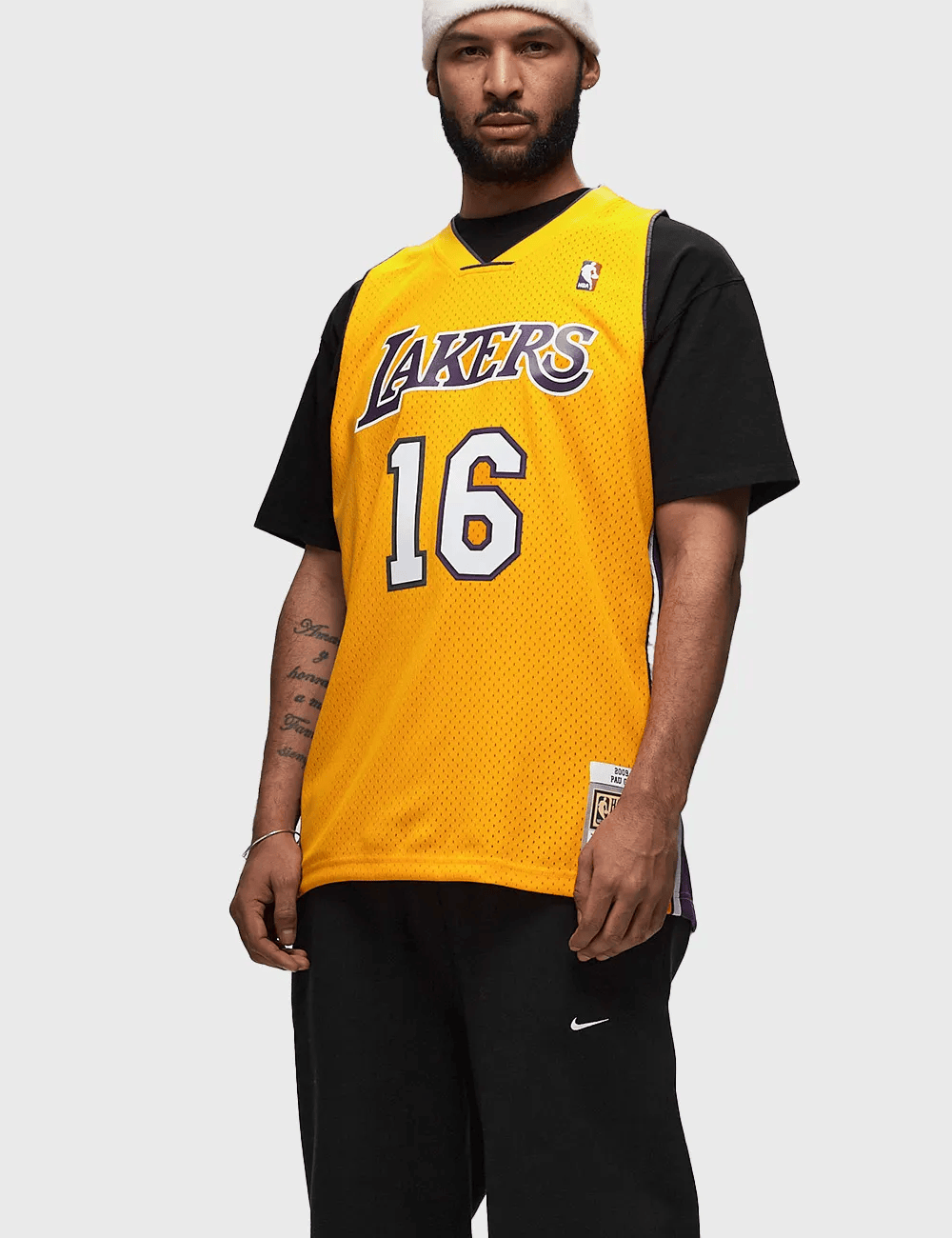 Mitchell And Ness Jerseys Pau Gasol Los Angeles Lakers Mitchell & Ness NBA 09-10 Home HWC Swingman Jersey - Gold