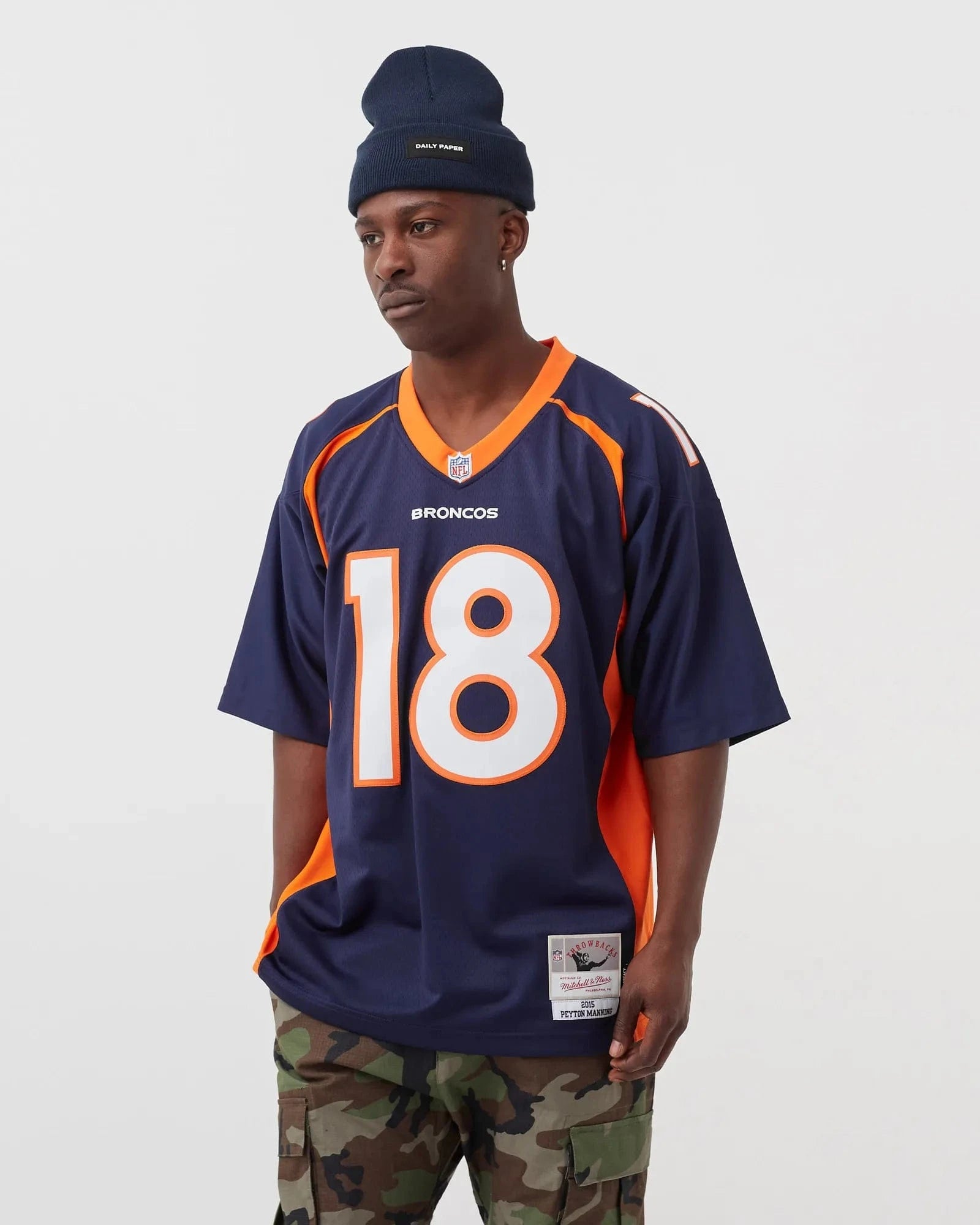 Mitchell And Ness Jerseys Peyton Manning Denver Broncos 2015 Mitchell & Ness NFL Legacy Jersey - Navy