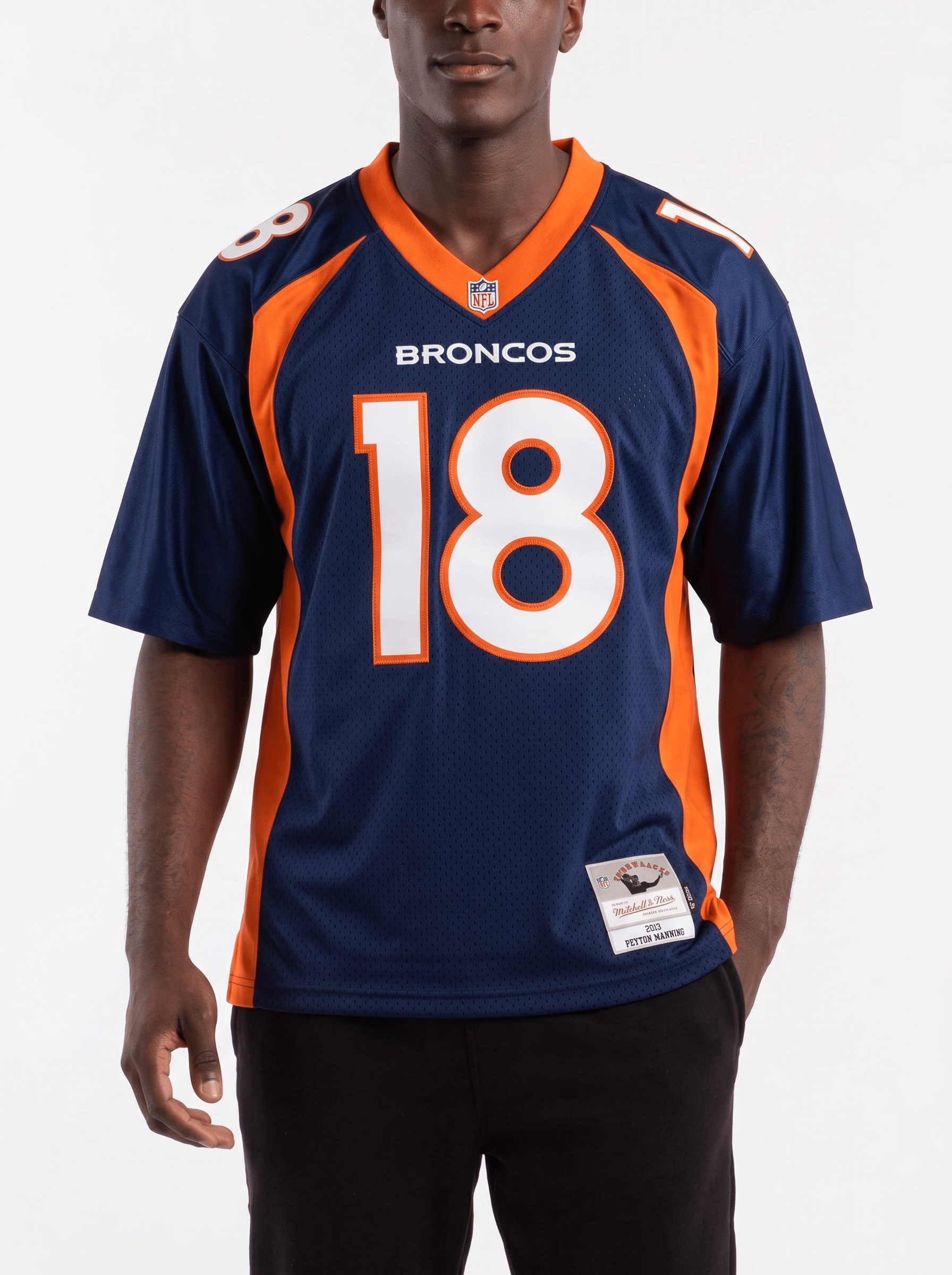 Mitchell And Ness Jerseys Peyton Manning Denver Broncos Mitchell & Ness NFL 2015 Legacy Jersey - Navy