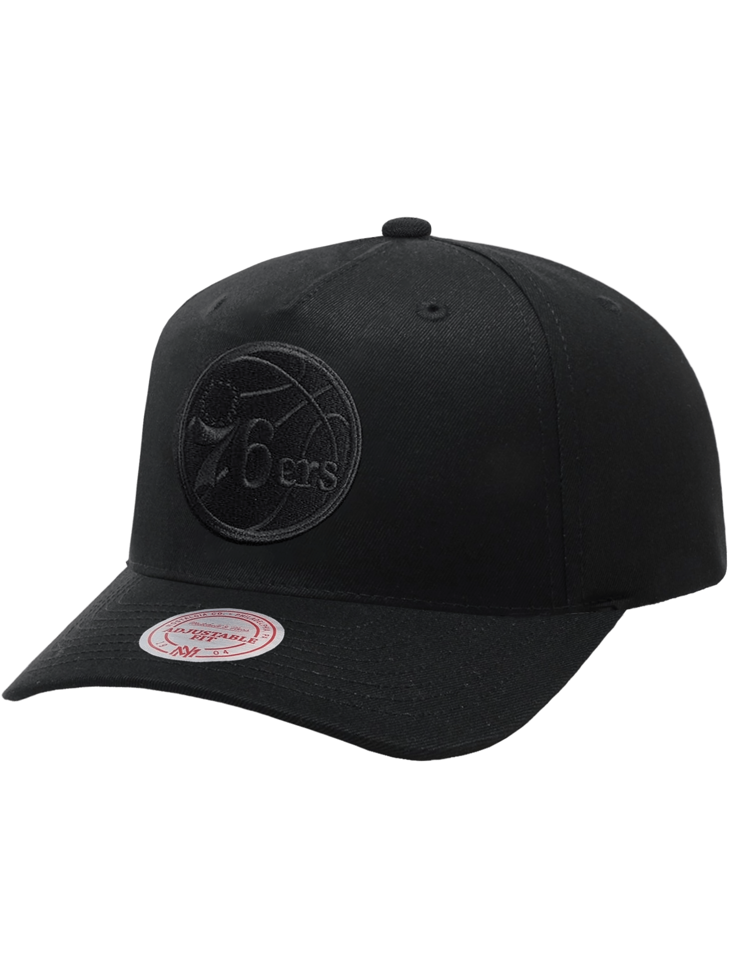 Mitchell And Ness Caps Philadelphia 76ers Mitchell & Ness NBA Black On Black MVP Snapback Hat