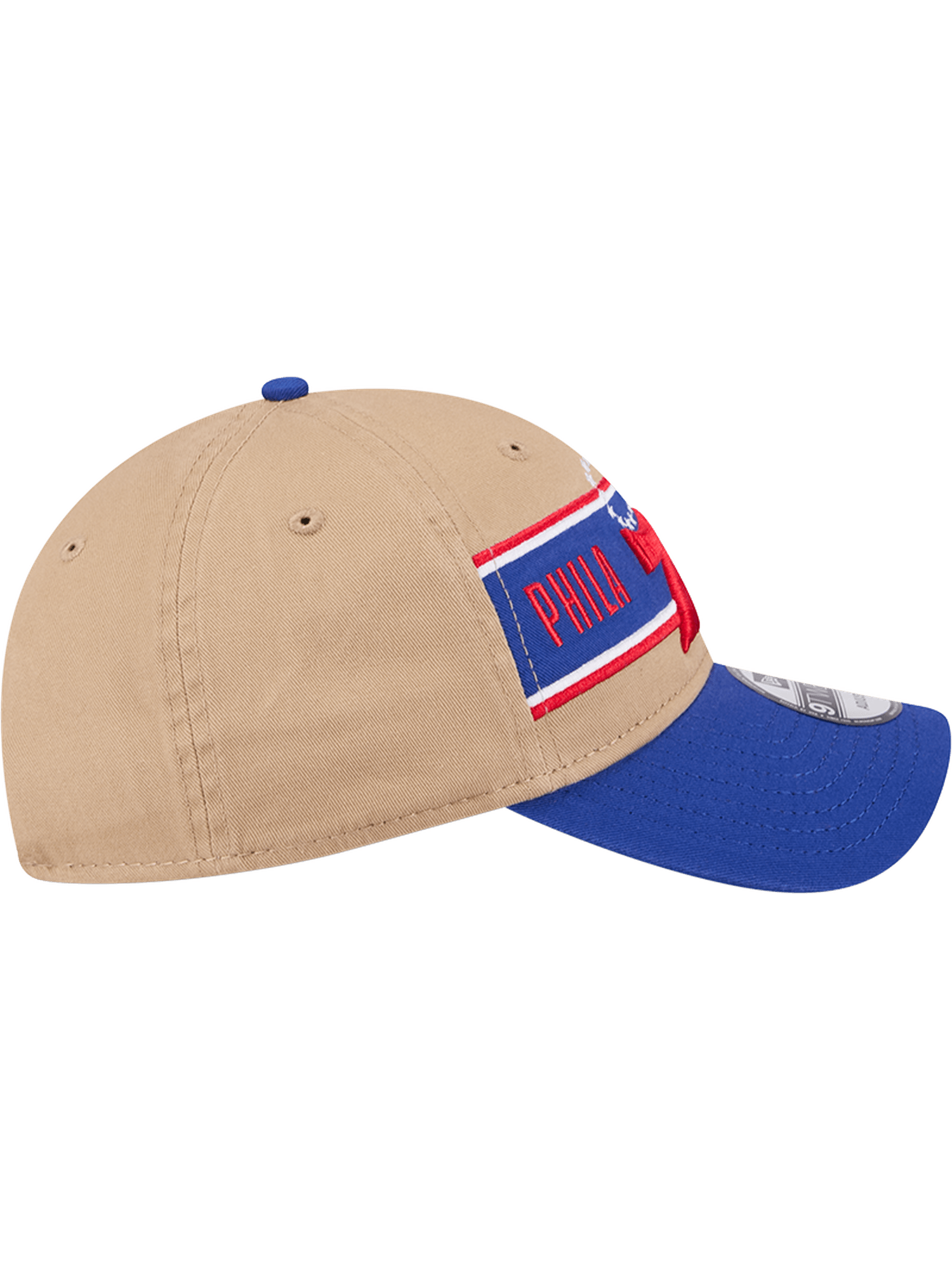 New Era Caps Philadelphia 76ers New Era NBA 24 Draft 9TWENTY Strapback Hat - Tan