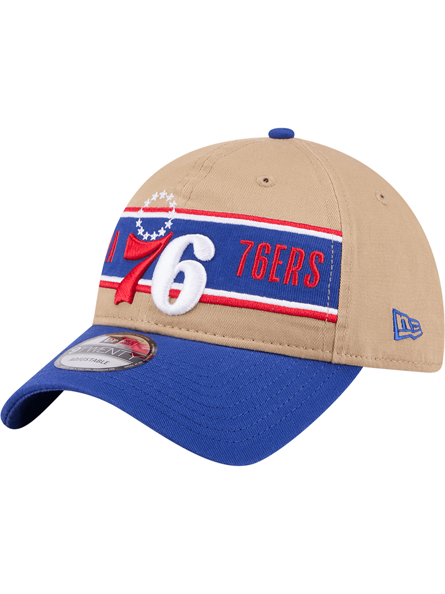 New Era Caps Philadelphia 76ers New Era NBA 24 Draft 9TWENTY Strapback Hat - Tan