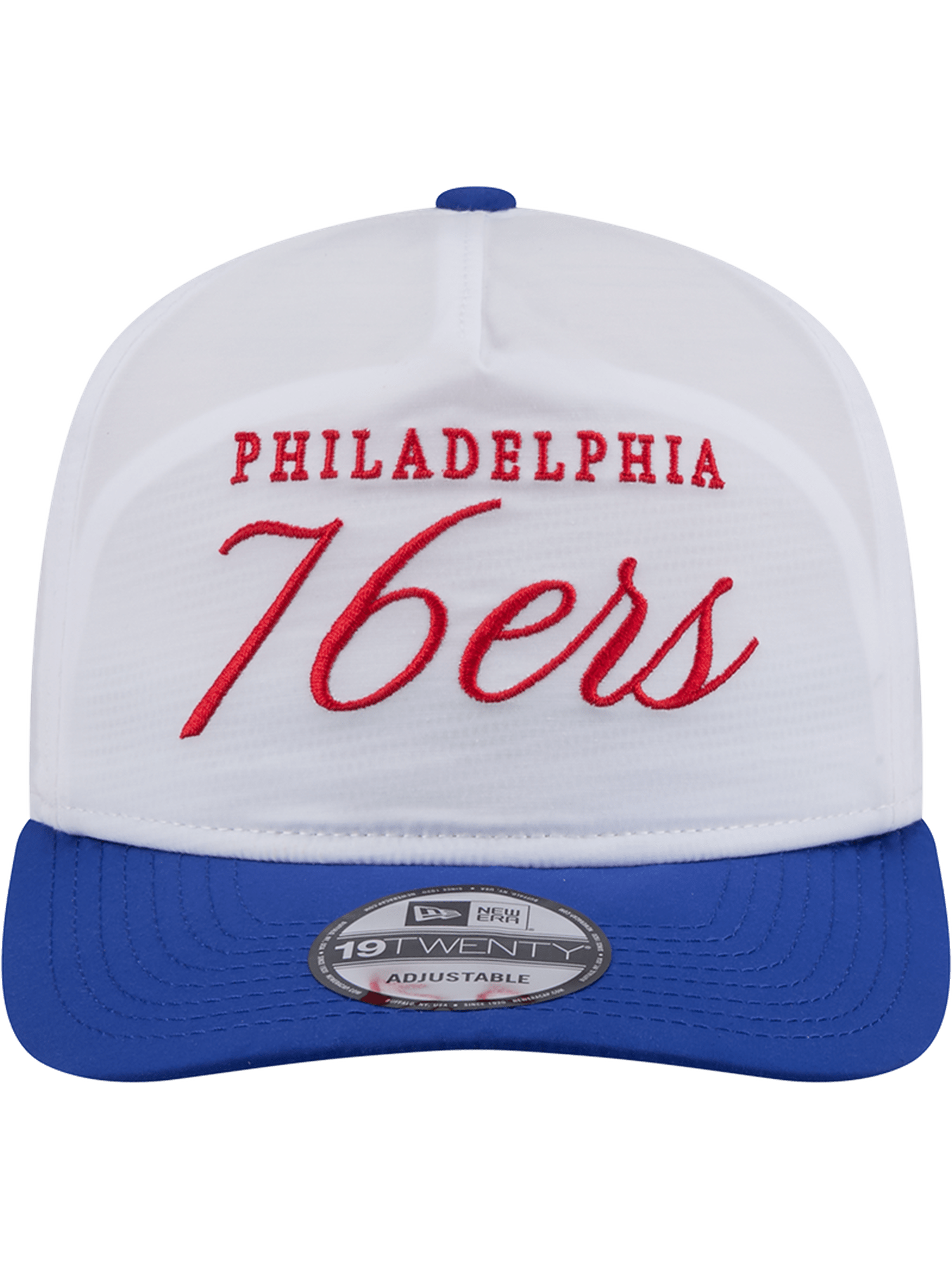 New Era Caps Philadelphia 76ers New Era NBA 25 Draft 19TWENTY A-Frame Pre-Curved Hat - White