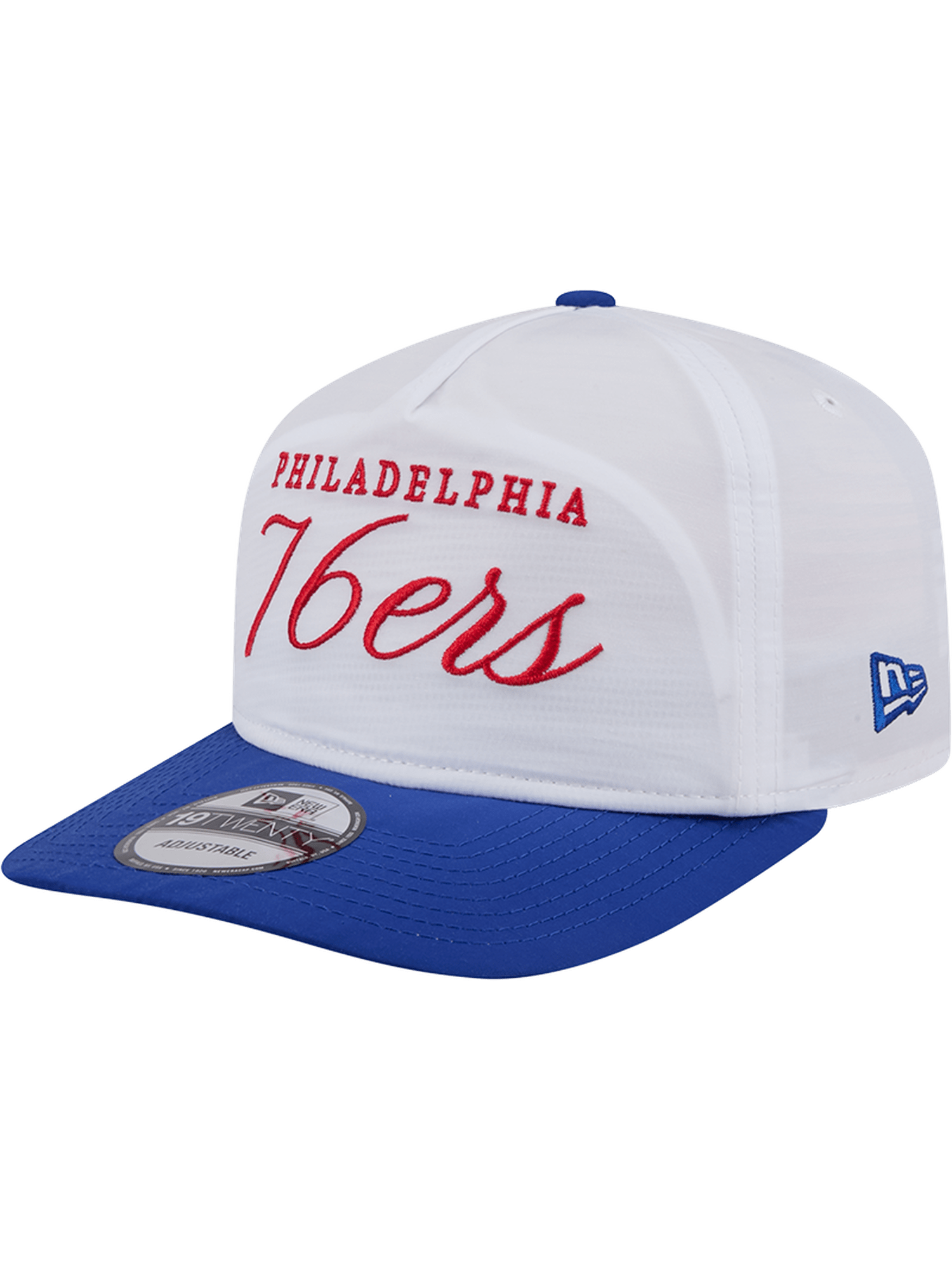 New Era Caps Philadelphia 76ers New Era NBA 25 Draft 19TWENTY A-Frame Pre-Curved Hat - White