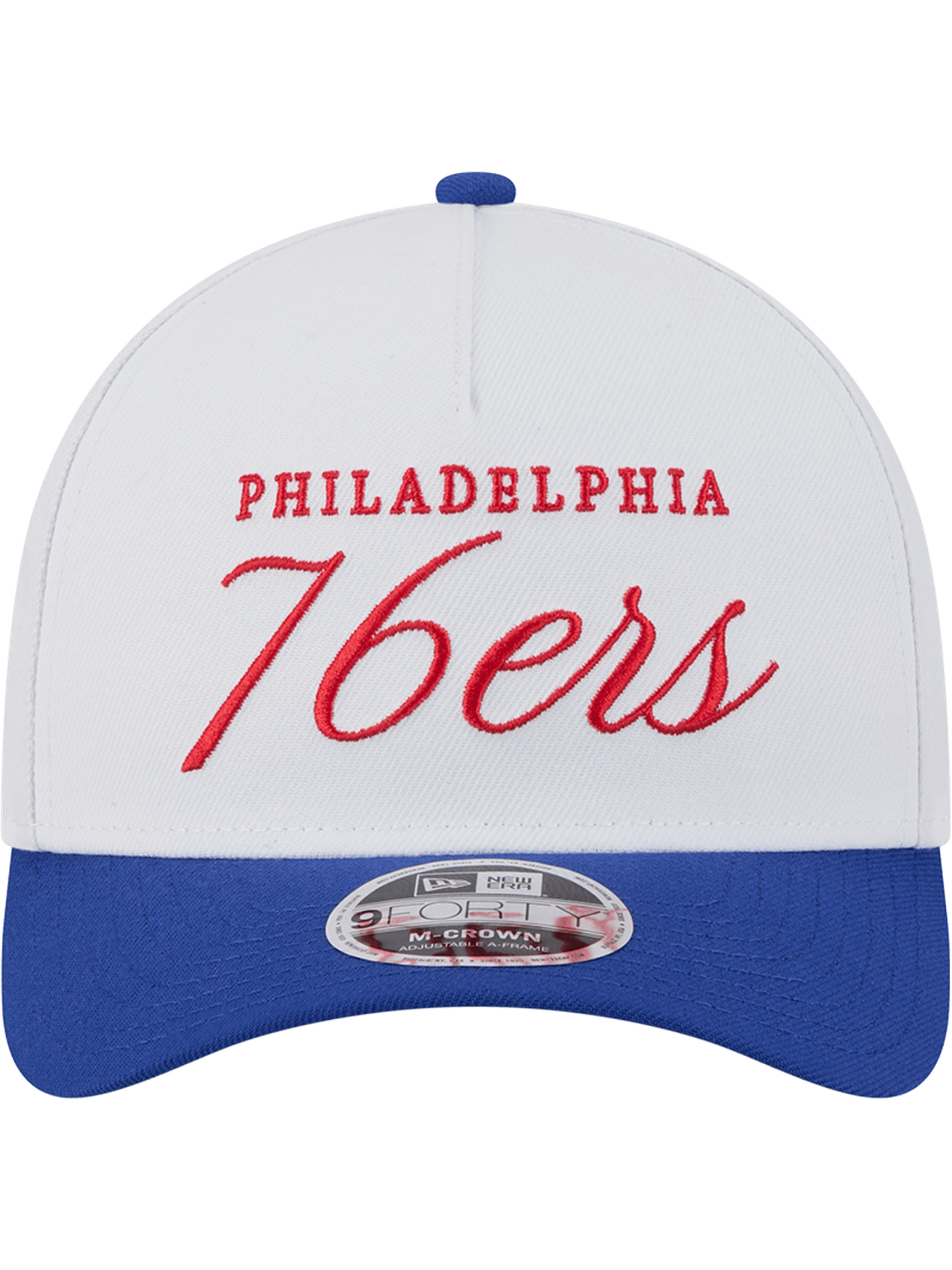 New Era Caps Philadelphia 76ers New Era NBA 25 Draft 9FORTY M-Crown A-Frame Snapback Hat - White