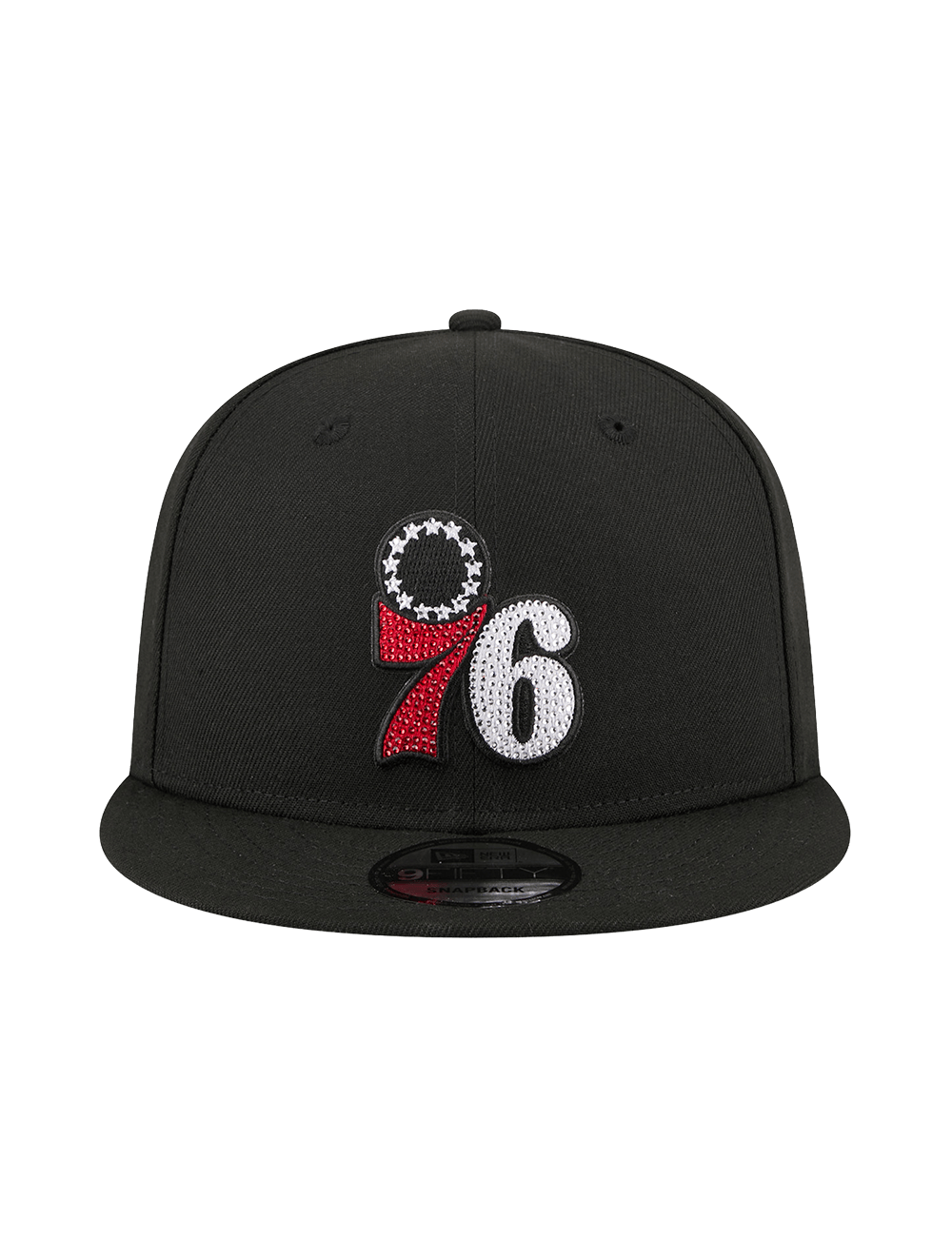 New Era Caps OSFM Philadelphia 76ers New Era NBA 26 Draft 9FIFTY Snapback Hat - Black
