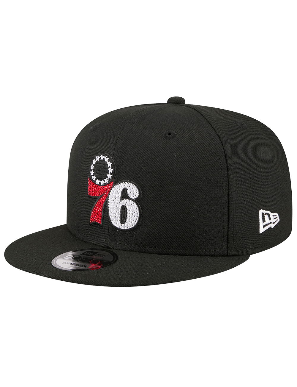 New Era Caps OSFM Philadelphia 76ers New Era NBA 26 Draft 9FIFTY Snapback Hat - Black