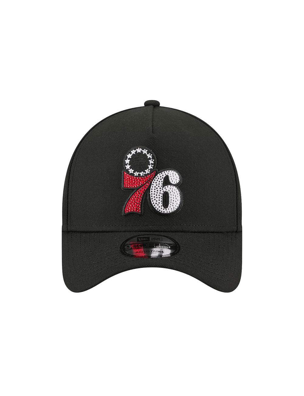 New Era Caps OSFM Philadelphia 76ers New Era NBA 26 Draft 9FORTY A-Frame Snapback Hat - Black