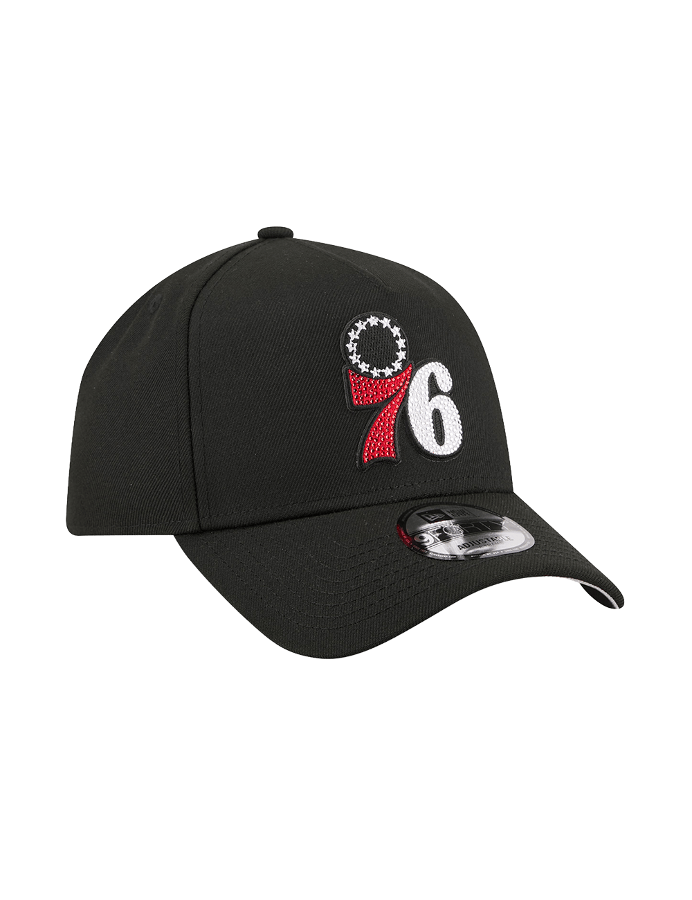 New Era Caps OSFM Philadelphia 76ers New Era NBA 26 Draft 9FORTY A-Frame Snapback Hat - Black