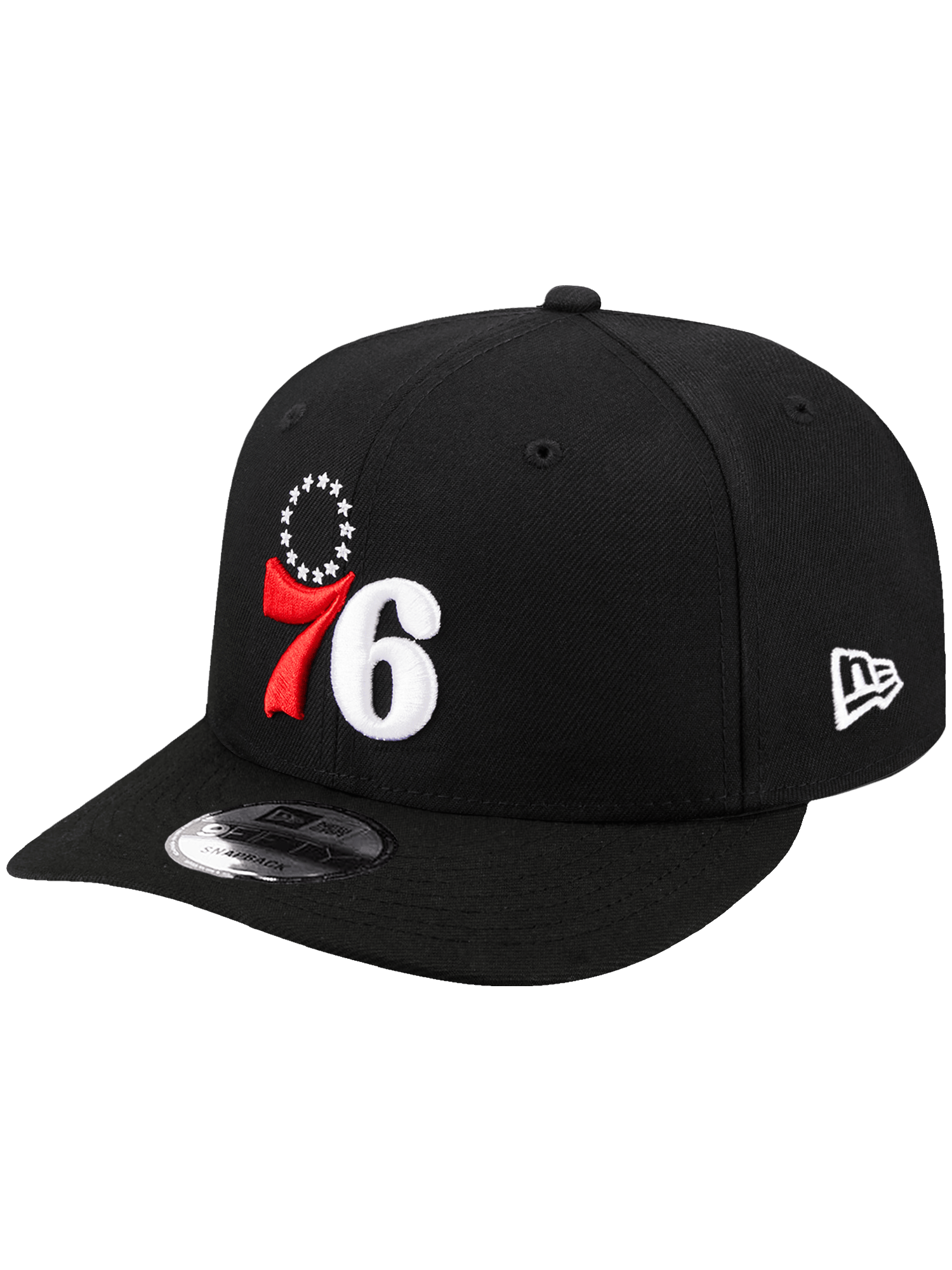 New Era Caps OSFA Philadelphia 76ers New Era NBA Alt 9FIFTY Pre-Curved Snapback Hat - Black