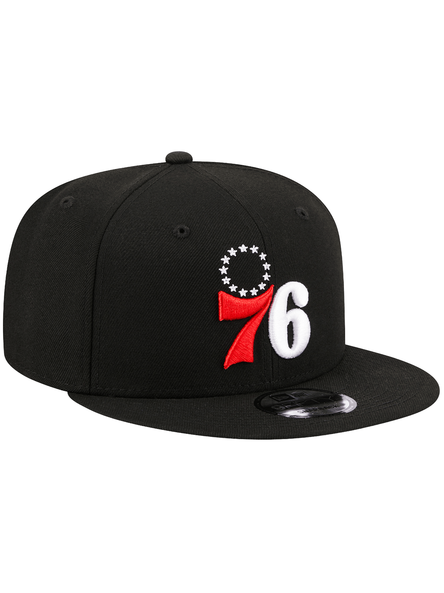 New Era Caps OSFA Philadelphia 76ers New Era NBA Alt 9FIFTY Snapback Hat - Black