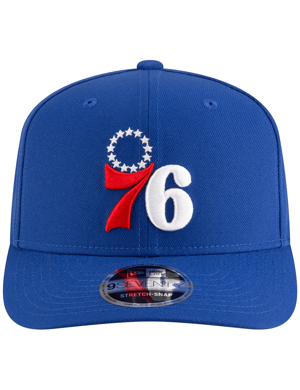 New Era Caps Philadelphia 76ers New Era NBA Team 9SEVENTY Stretch-Snapback Hat - Blue