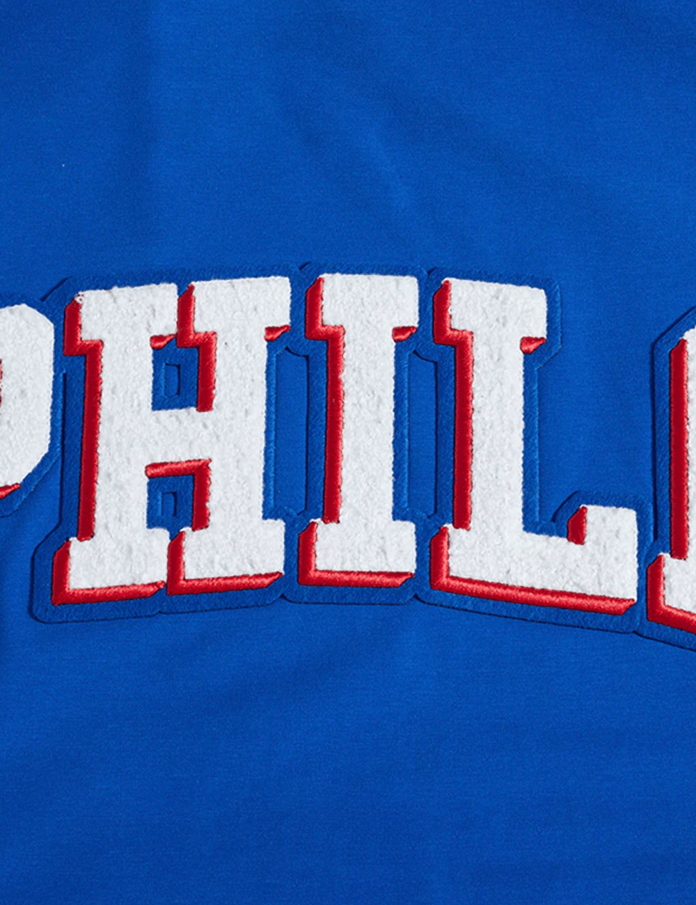 Pro Standard T-Shirts Philadelphia 76ers Pro Standard NBA Classic Chenille Flex T-Shirt - Blue