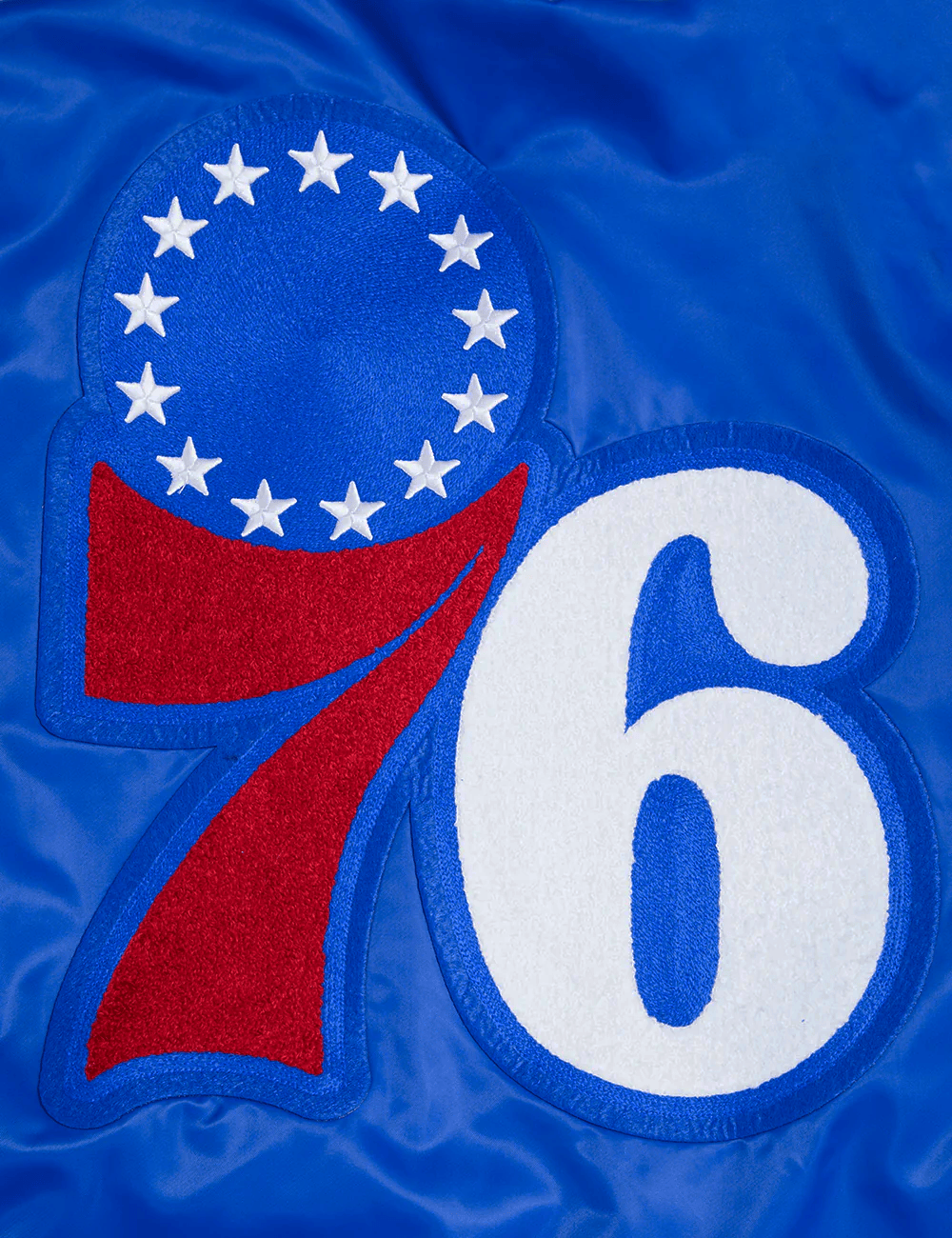 Pro Standard Jackets Philadelphia 76ers Pro Standard NBA Retro Classic Lightweight Satin Jacket - Blue