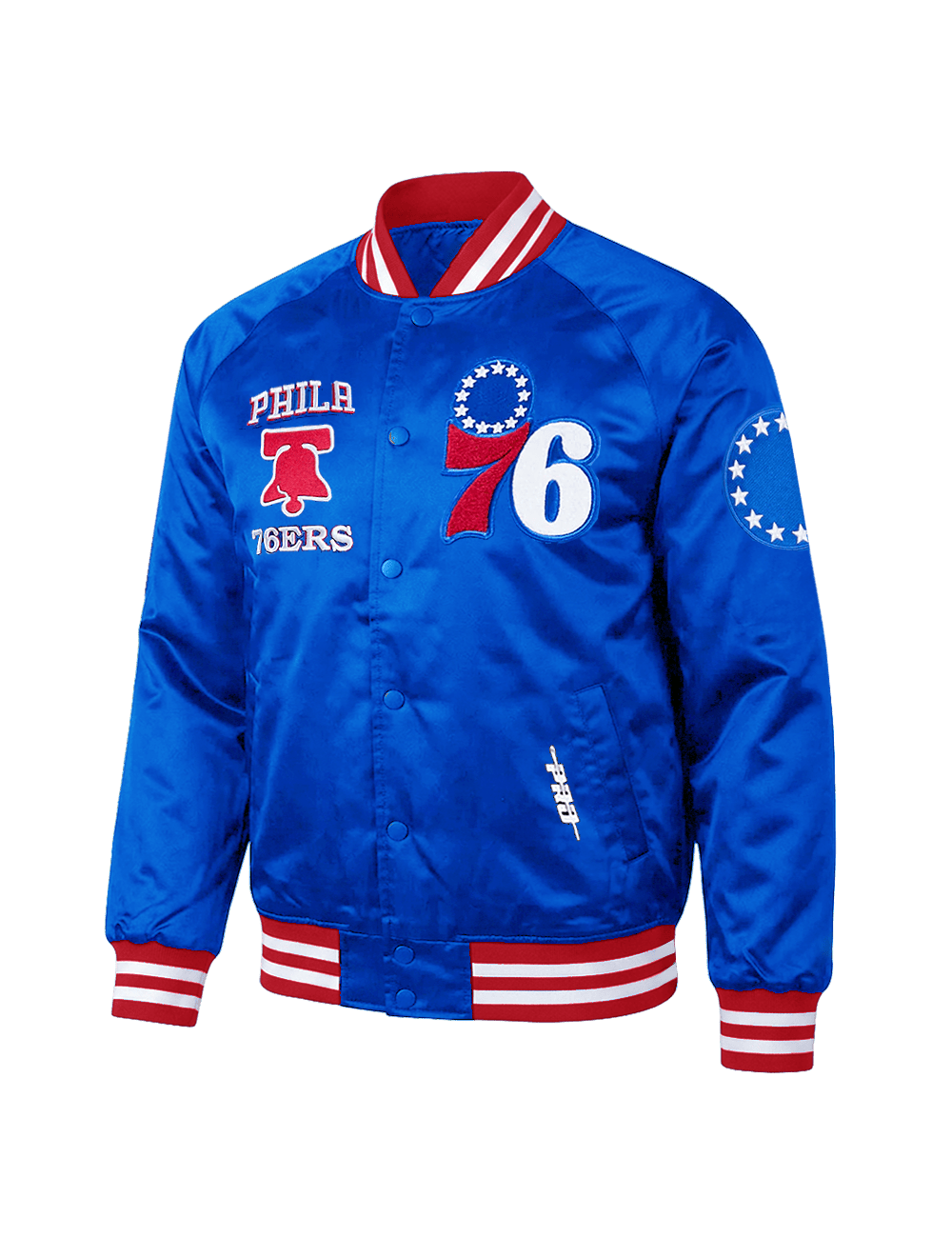 Pro Standard Jackets Philadelphia 76ers Pro Standard NBA Retro Classic Lightweight Satin Jacket - Blue