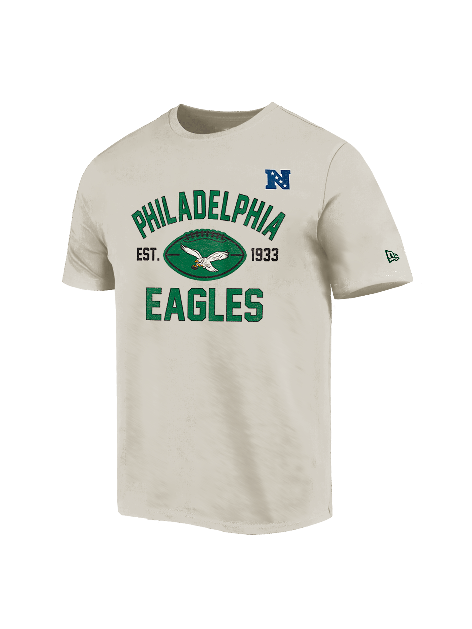 New Era T-Shirts Philadelphia Eagles New Era NFL 24 Sideline Historic T-Shirt - Stone