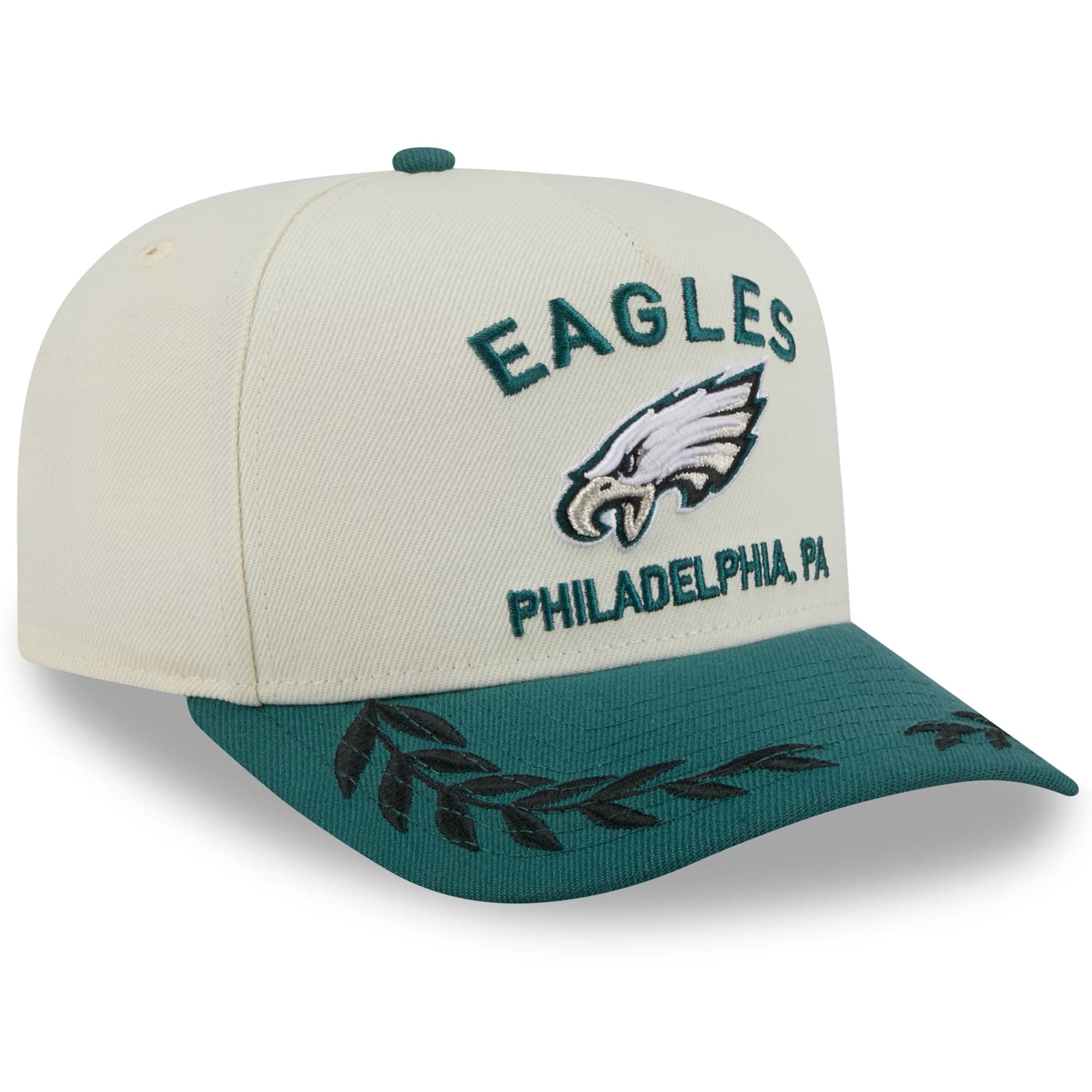 New Era Caps Philadelphia Eagles New Era NFL 25 Draft Pre-Curved 9FIFTY A-Frame Snapback Hat - Chrome