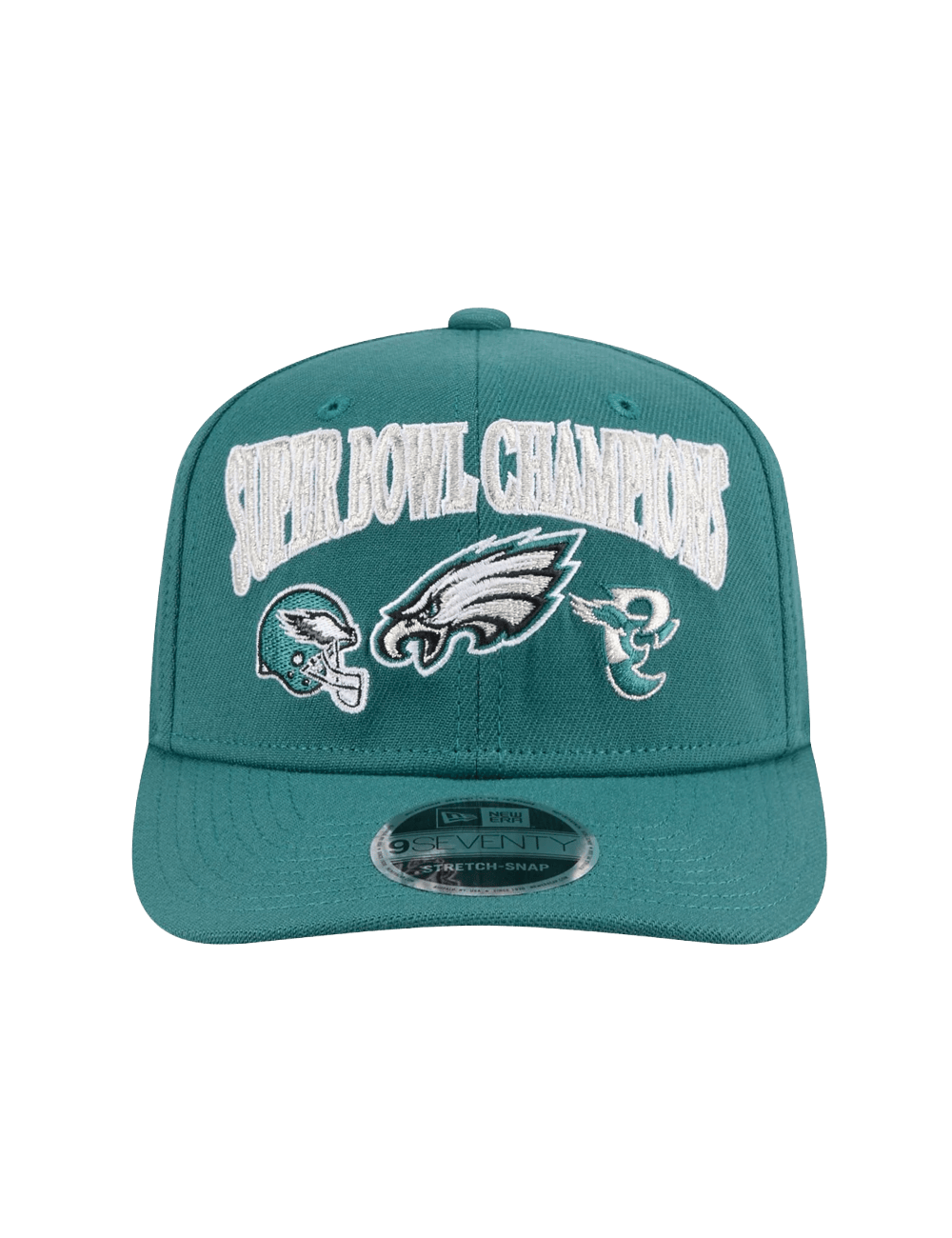 New Era Caps OSFM Philadelphia Eagles New Era NFL Champs History 9SEVENTY Stretch Snapback Hat