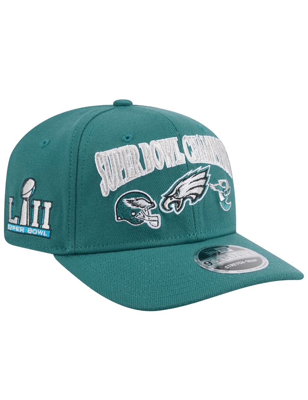 New Era Caps OSFM Philadelphia Eagles New Era NFL Champs History 9SEVENTY Stretch Snapback Hat