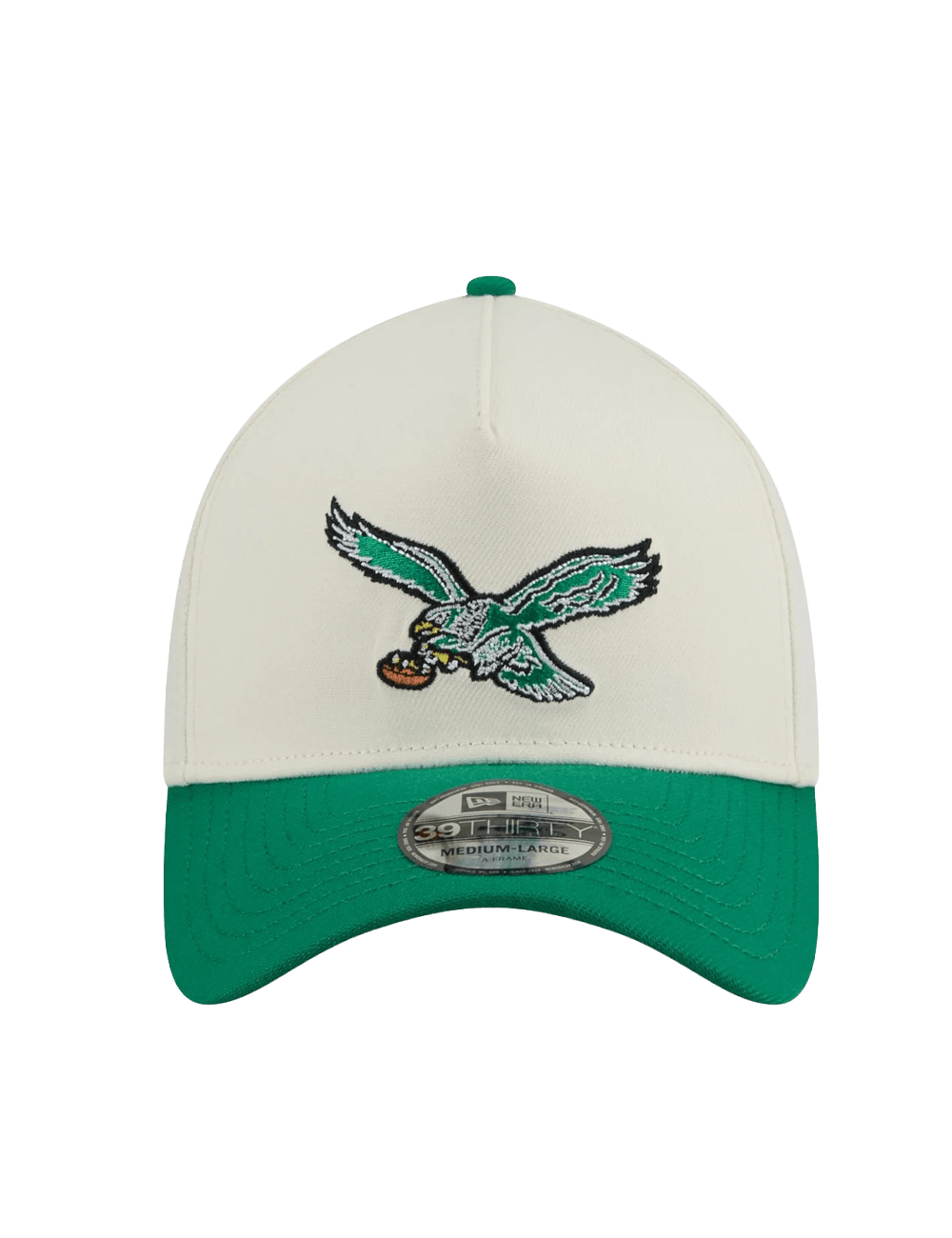 New Era Caps Philadelphia Eagles New Era NFL Historic 39THIRTY A-Frame Stretch-Fit Hat - Chrome