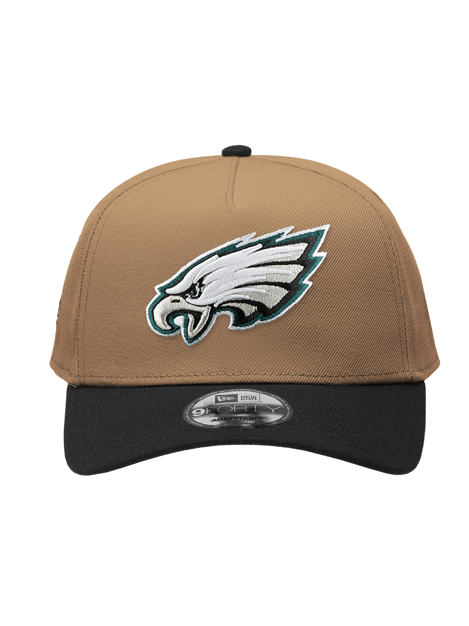 New Era Caps Philadelphia Eagles New Era NFL Team 2T 9FORTY A-Frame Snapback Hat - Khaki