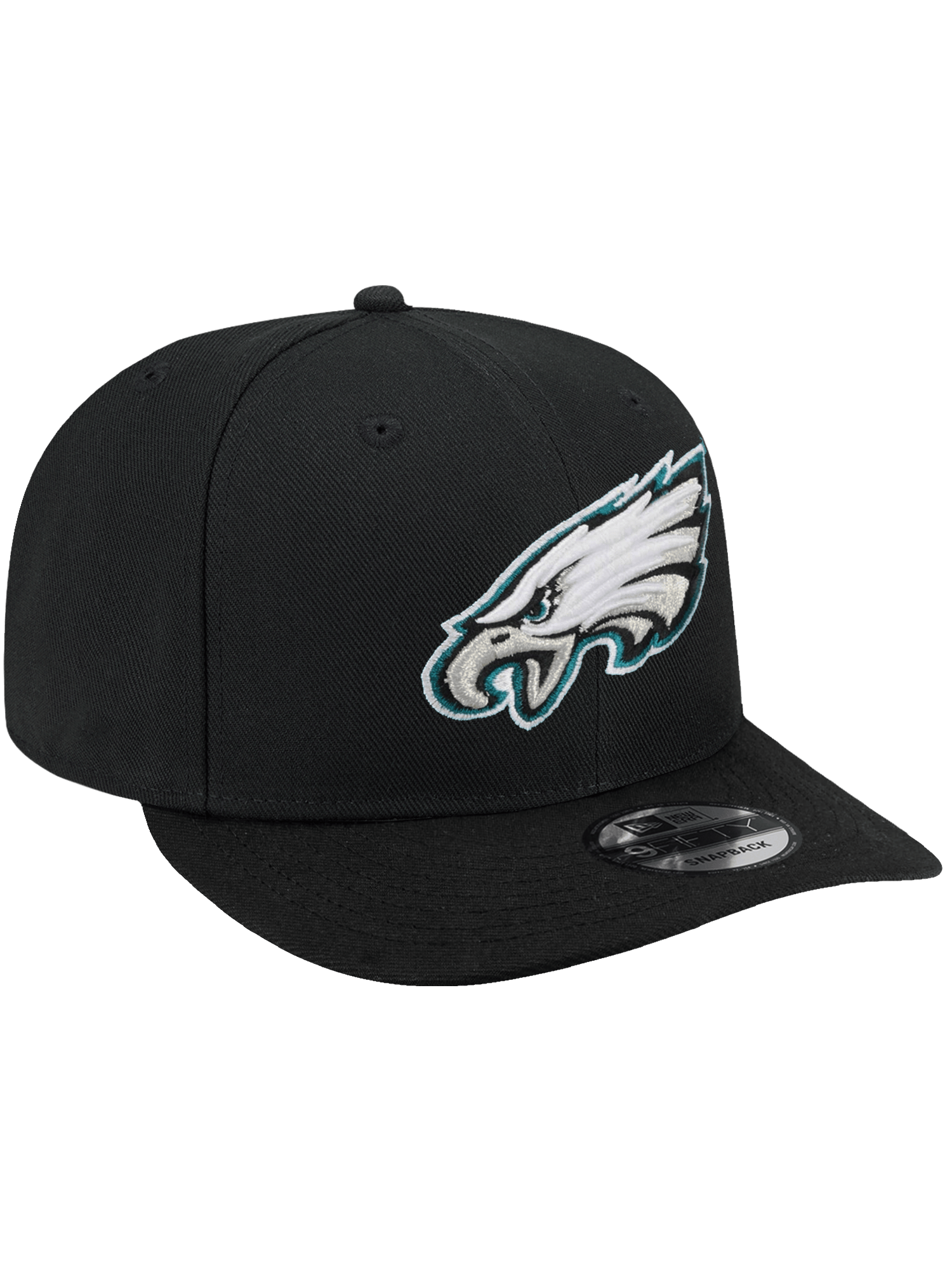 New Era Caps Philadelphia Eagles New Era NFL Team 9FIFTY Pre-Curved Snapback Hat - Black
