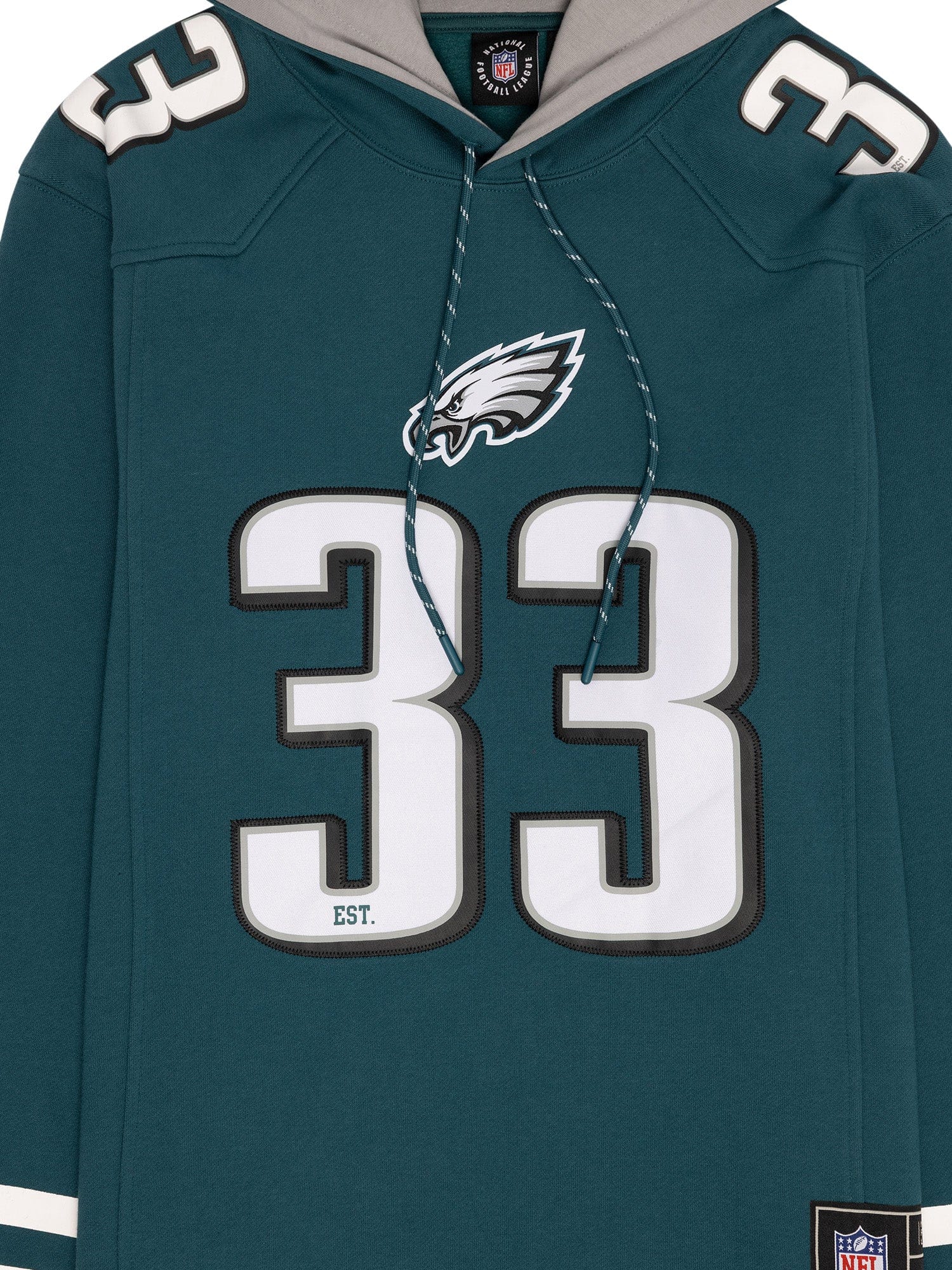 NFL Branded Jumpers Philadelphia Eagles NFL Foundation Panel Hoodie Jumper - Green
