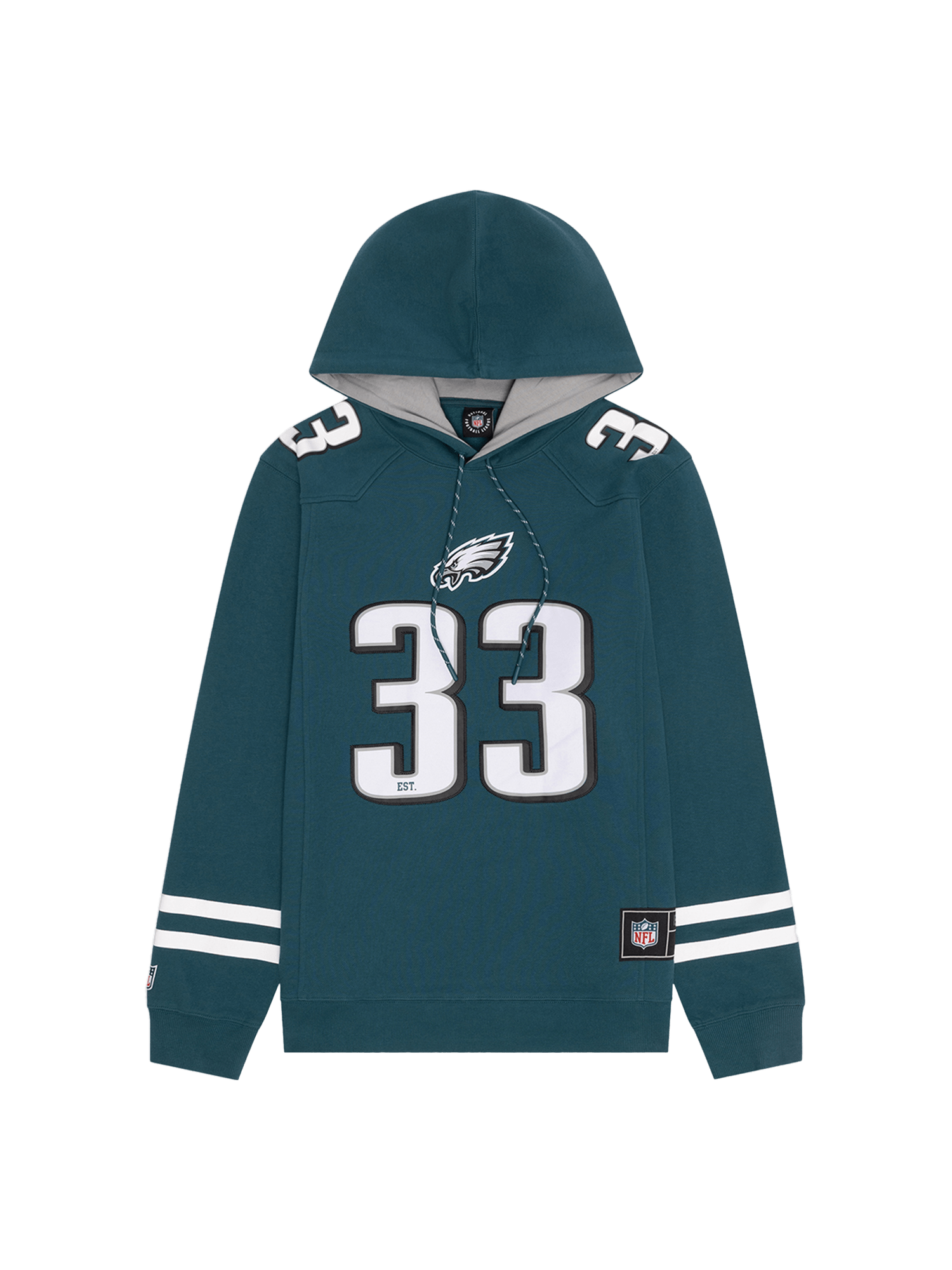 NFL Branded Jumpers Philadelphia Eagles NFL Foundation Panel Hoodie Jumper - Green