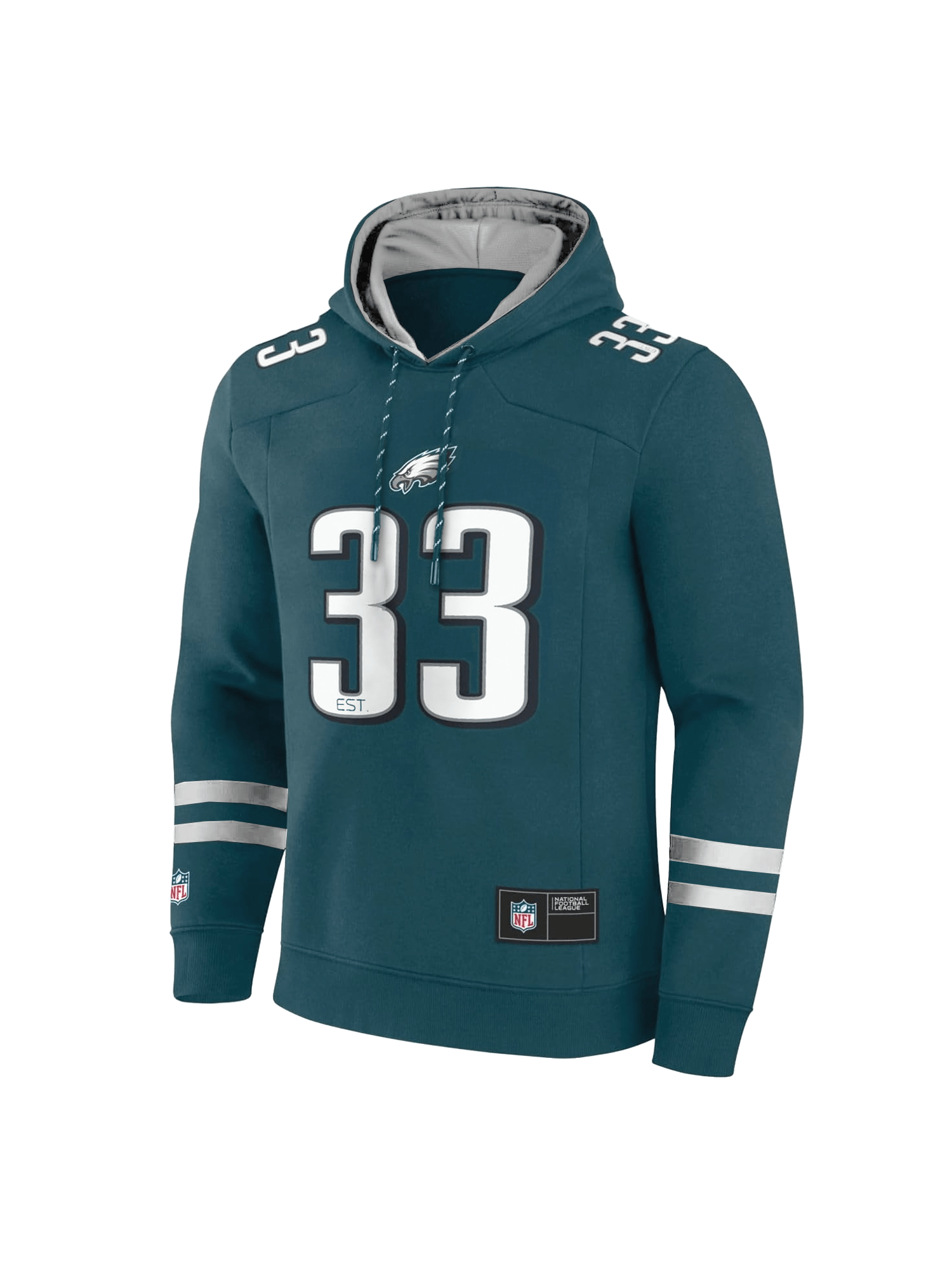 NFL Branded Jumpers Philadelphia Eagles NFL Foundation Panel Hoodie Jumper - Green