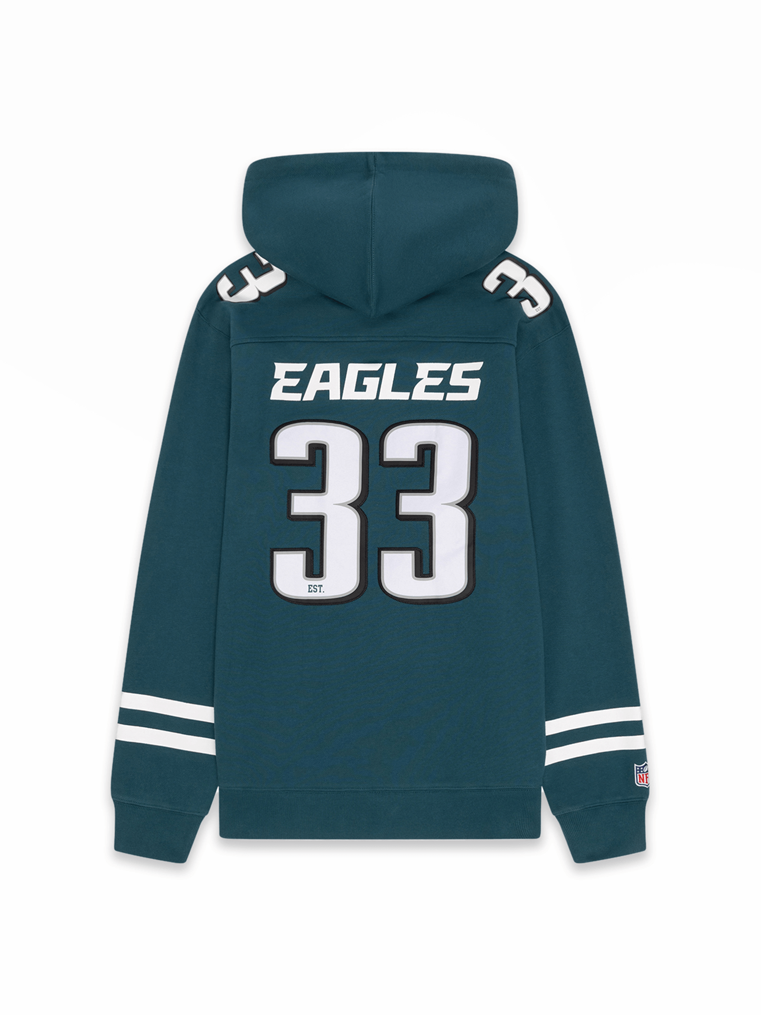 NFL Branded Jumpers Philadelphia Eagles NFL Foundation Panel Hoodie Jumper - Green