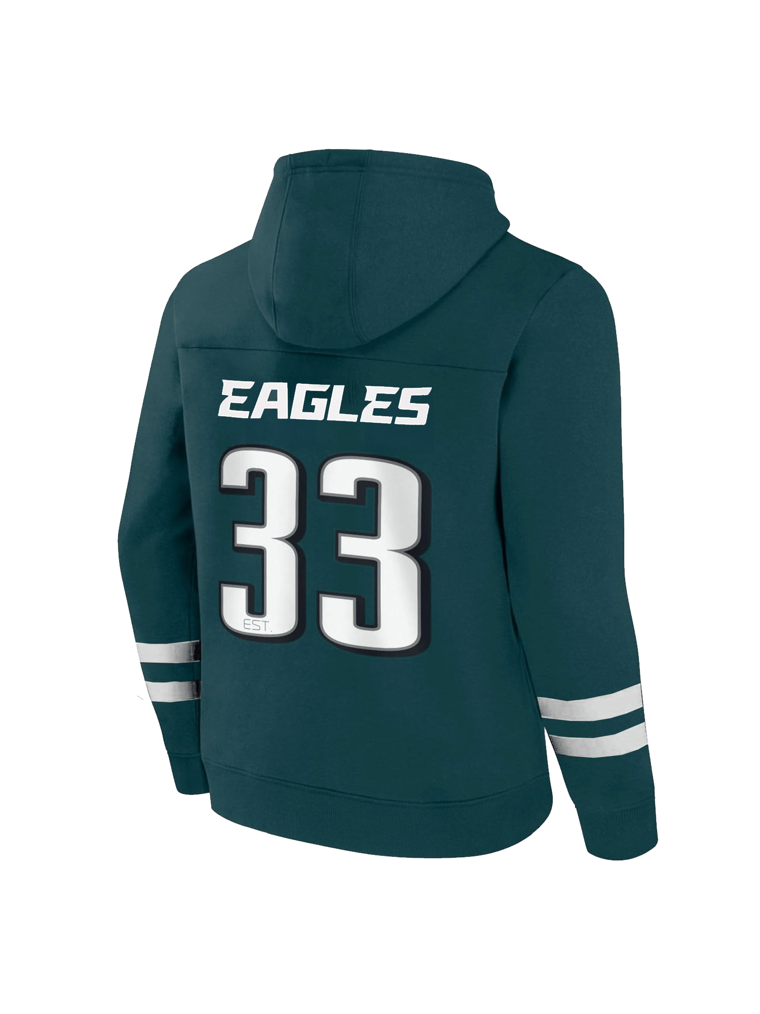 NFL Branded Jumpers Philadelphia Eagles NFL Foundation Panel Hoodie Jumper - Green