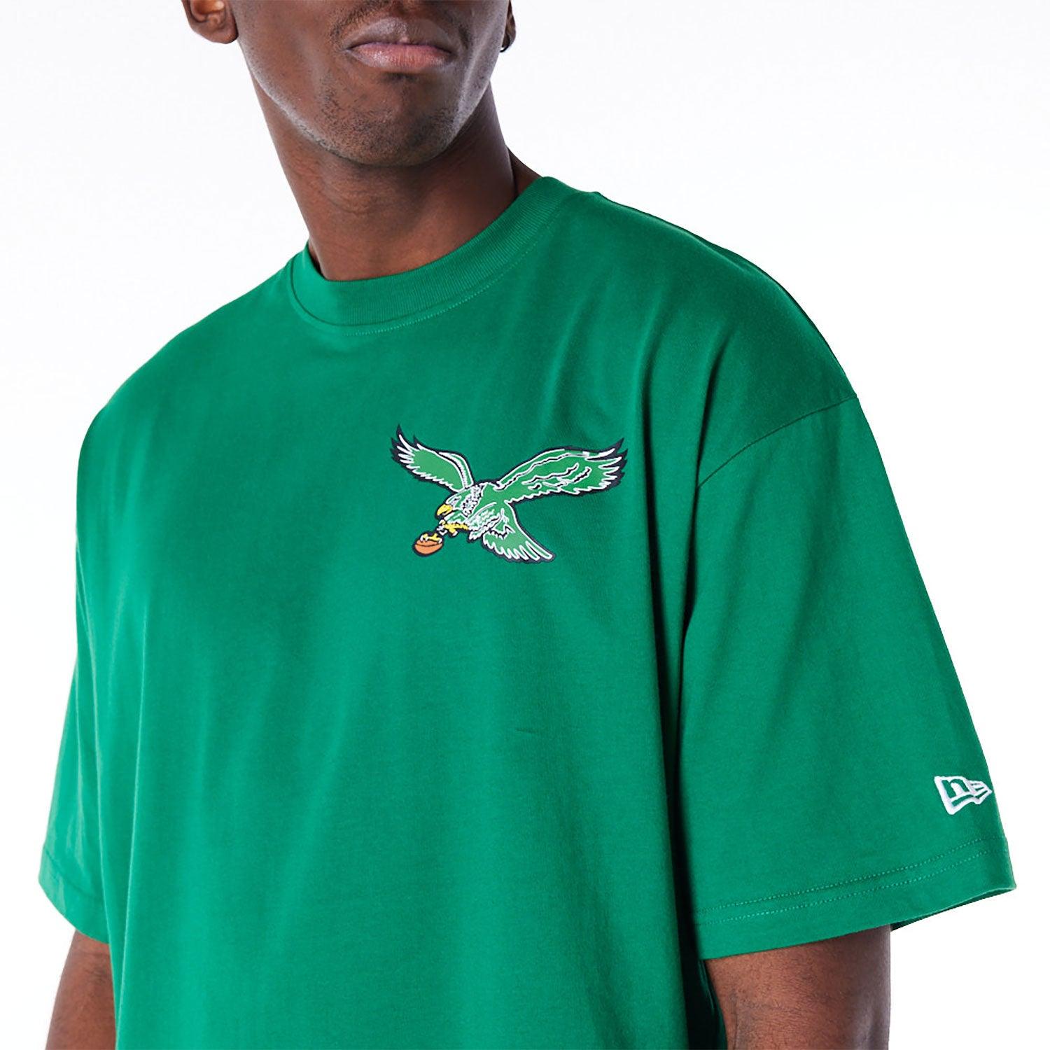 Philadelphia Eagles New Era NFL Logo Select Oversized T-Shirt - Green