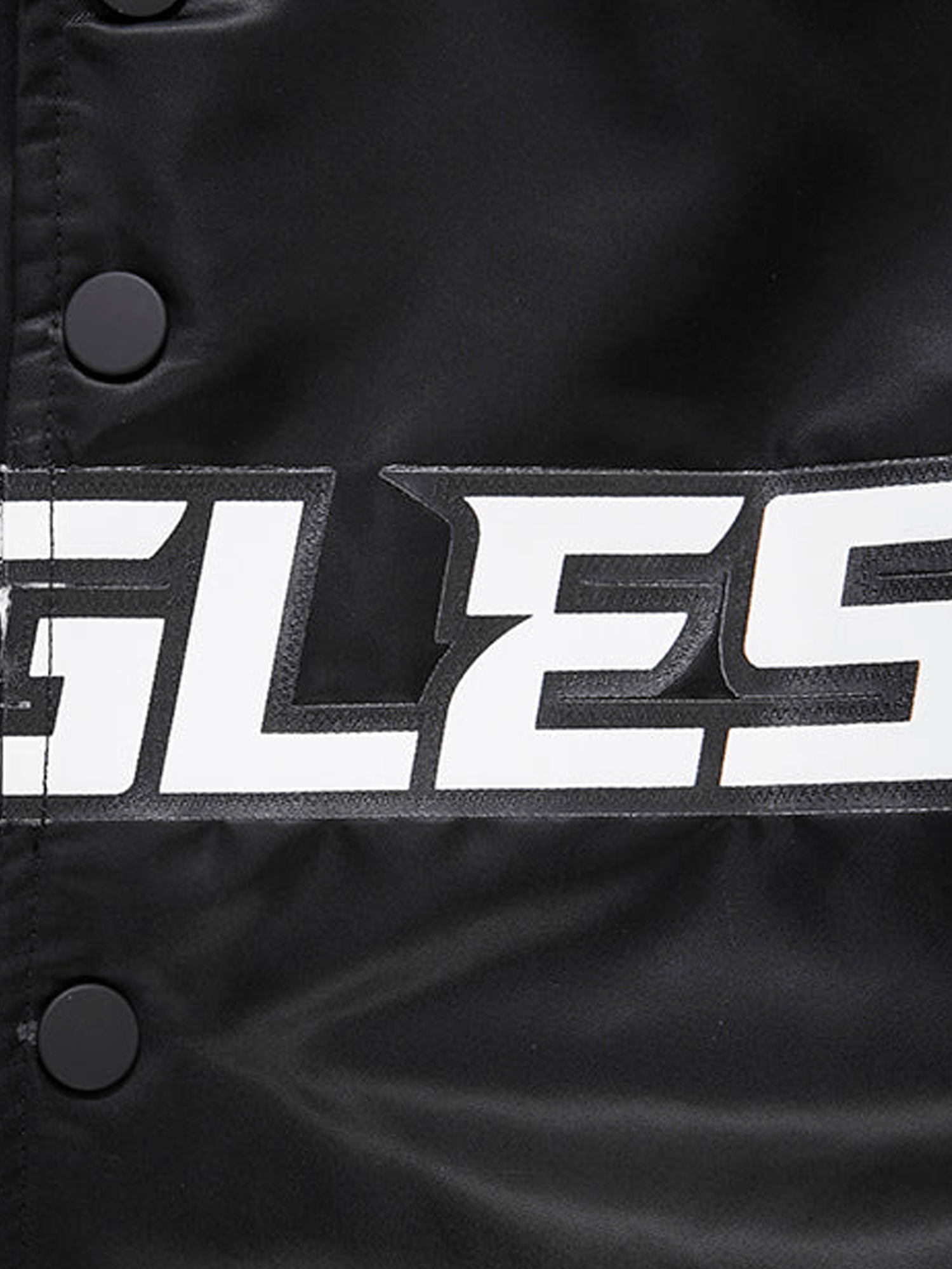 Pro Standard Jackets Philadelphia Eagles Pro Standard NFL Team Classic Satin Button Jacket - Black