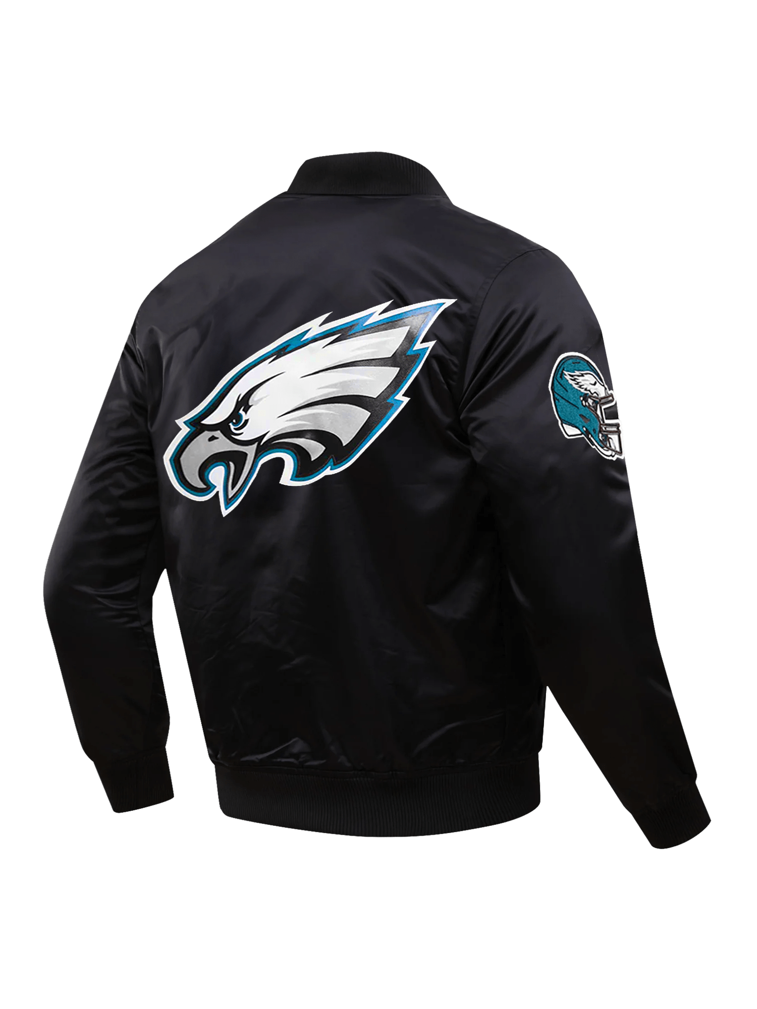 Pro Standard Jackets Philadelphia Eagles Pro Standard NFL Team Classic Satin Button Jacket - Black