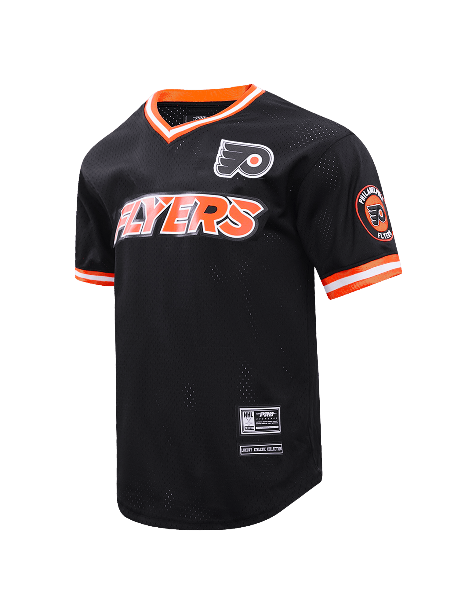 Pro Standard T-Shirts Philadelphia Flyers Pro Standard NHL Team Mesh Short Sleeve - Black