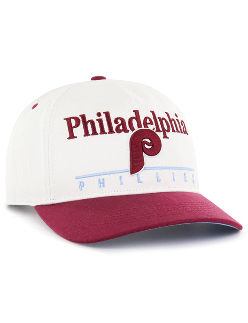 47 Brand Caps Philadelphia Phillies '47 MLB Cooperstown Hitch Pre-Curved Snapback Hat - White