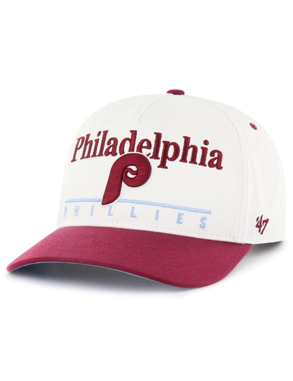 47 Brand Caps Philadelphia Phillies '47 MLB Cooperstown Hitch Pre-Curved Snapback Hat - White