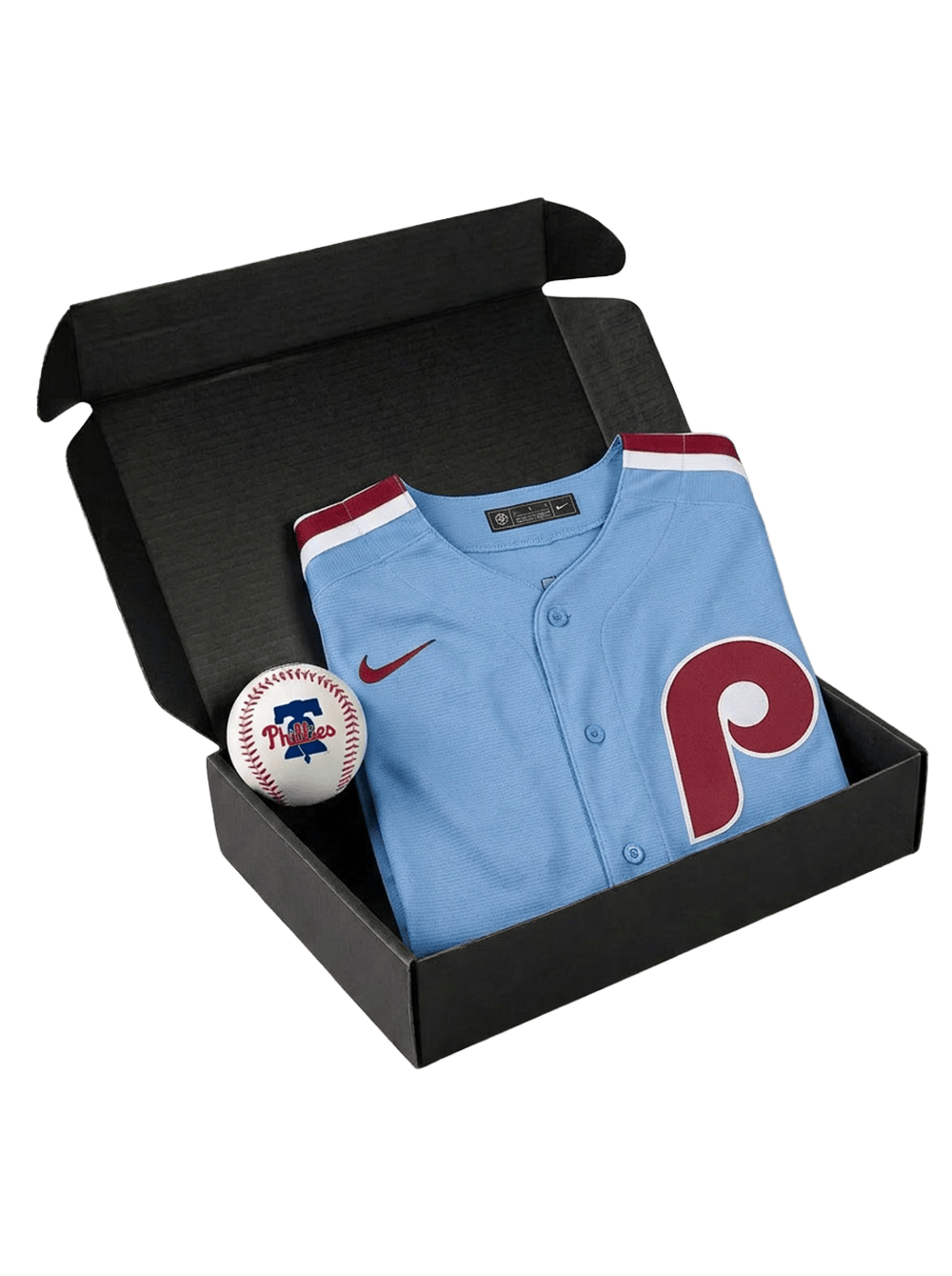 US Sports HQ Gift Boxes Philadelphia Phillies MLB Jersey & Ball Gift Box