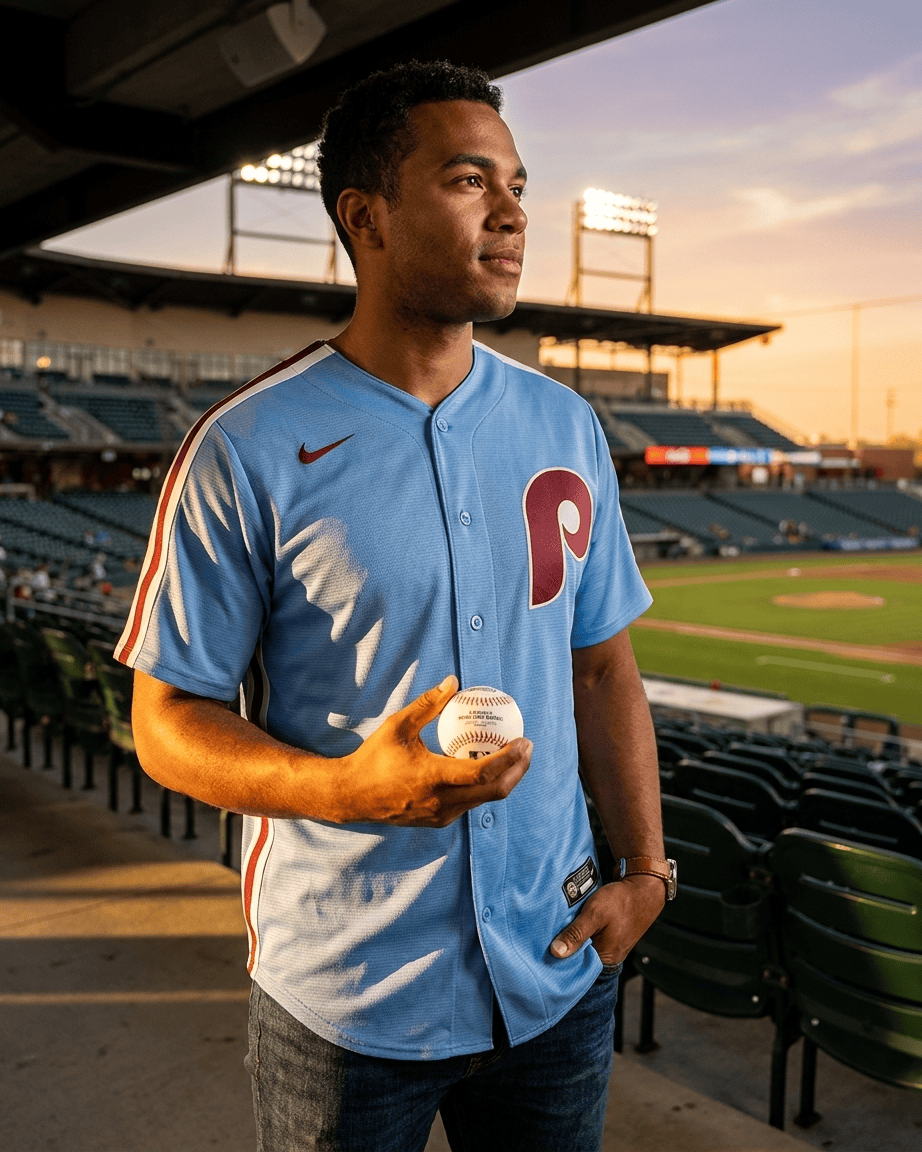 US Sports HQ Bundles Philadelphia Phillies MLB Jersey & Baseball Bundle