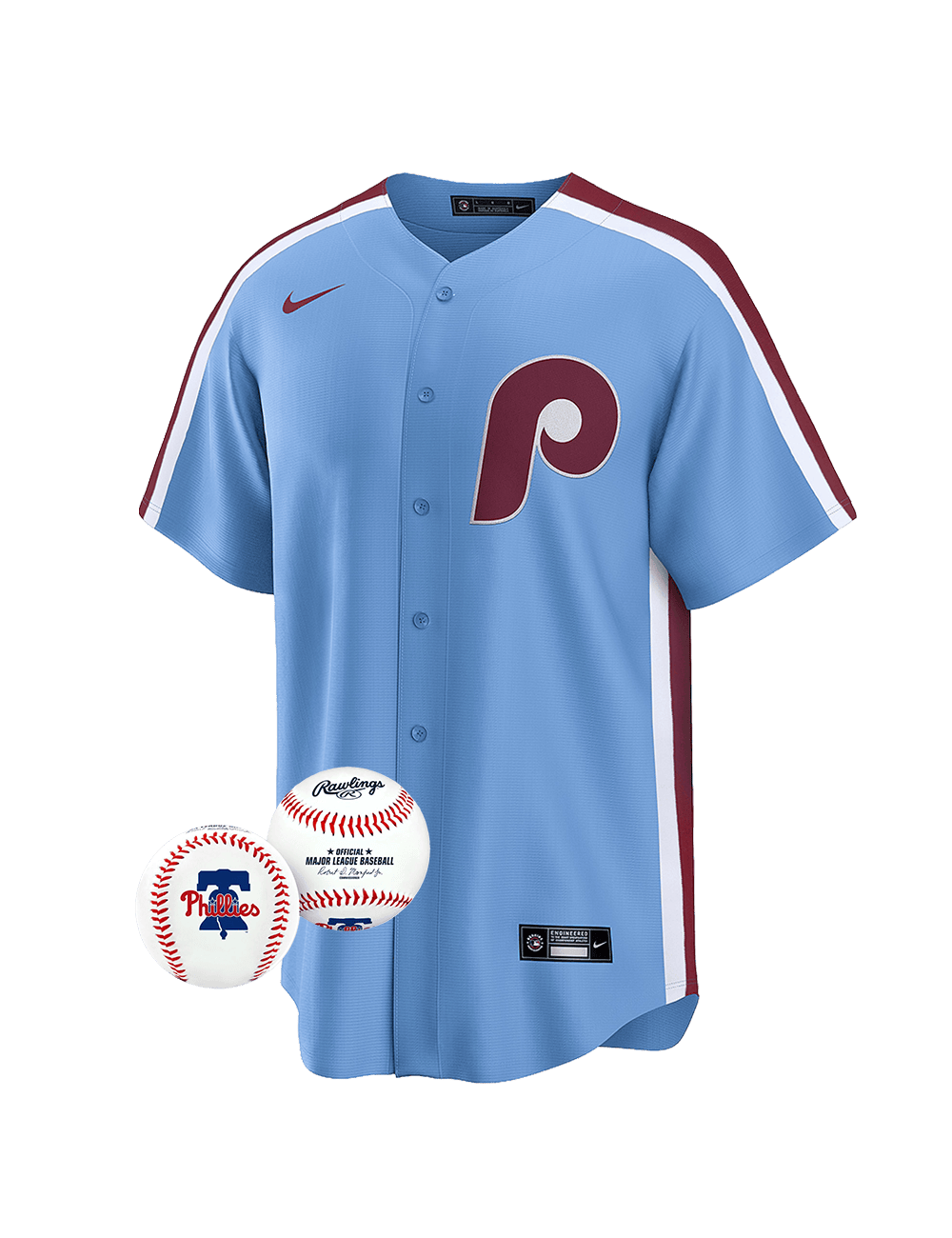 US Sports HQ Bundles Philadelphia Phillies MLB Jersey & Baseball Bundle
