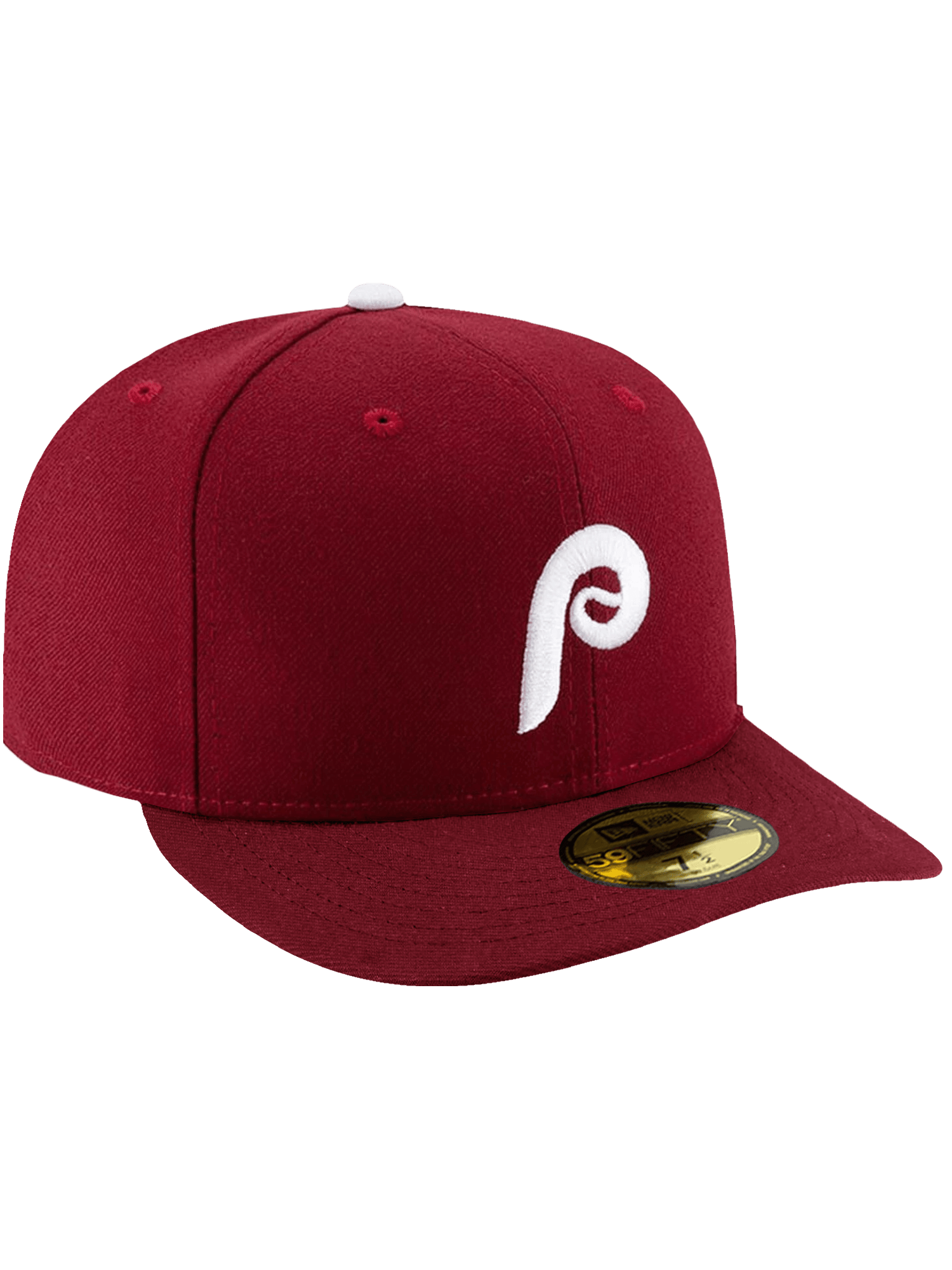 New Era Caps Philadelphia Phillies New Era MLB Alt AC On-Field Pre-Curved 59FIFTY Fitted Hat - Maroon