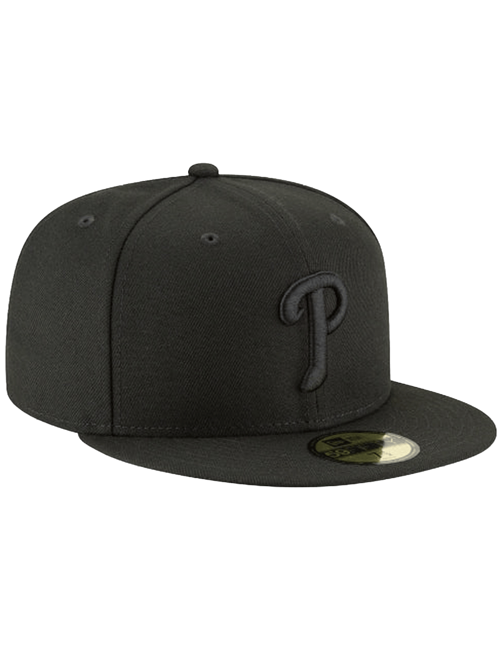 New Era Caps Philadelphia Phillies New Era MLB Black On Black 59FIFTY Fitted Hat
