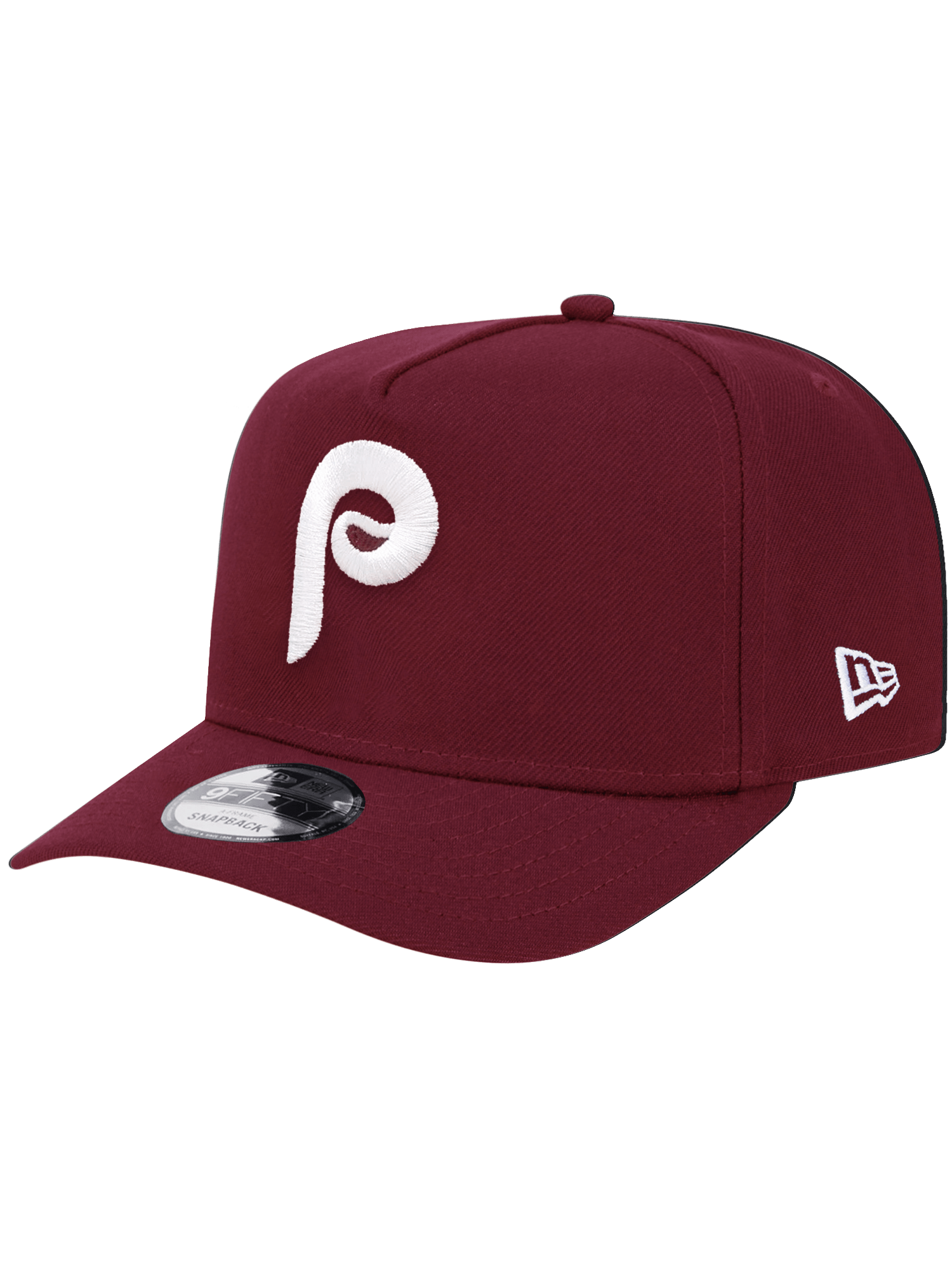 New Era Caps Philadelphia Phillies New Era MLB Cooperstown Pre-Curved 9FIFTY A-Frame Snapback Hat - Cardinal
